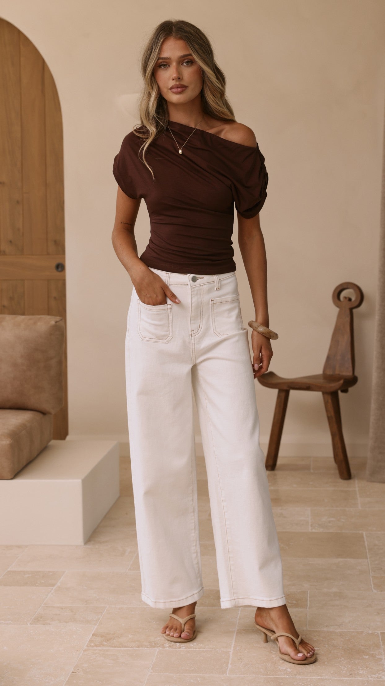 Millie Top - Chocolate - Billy J