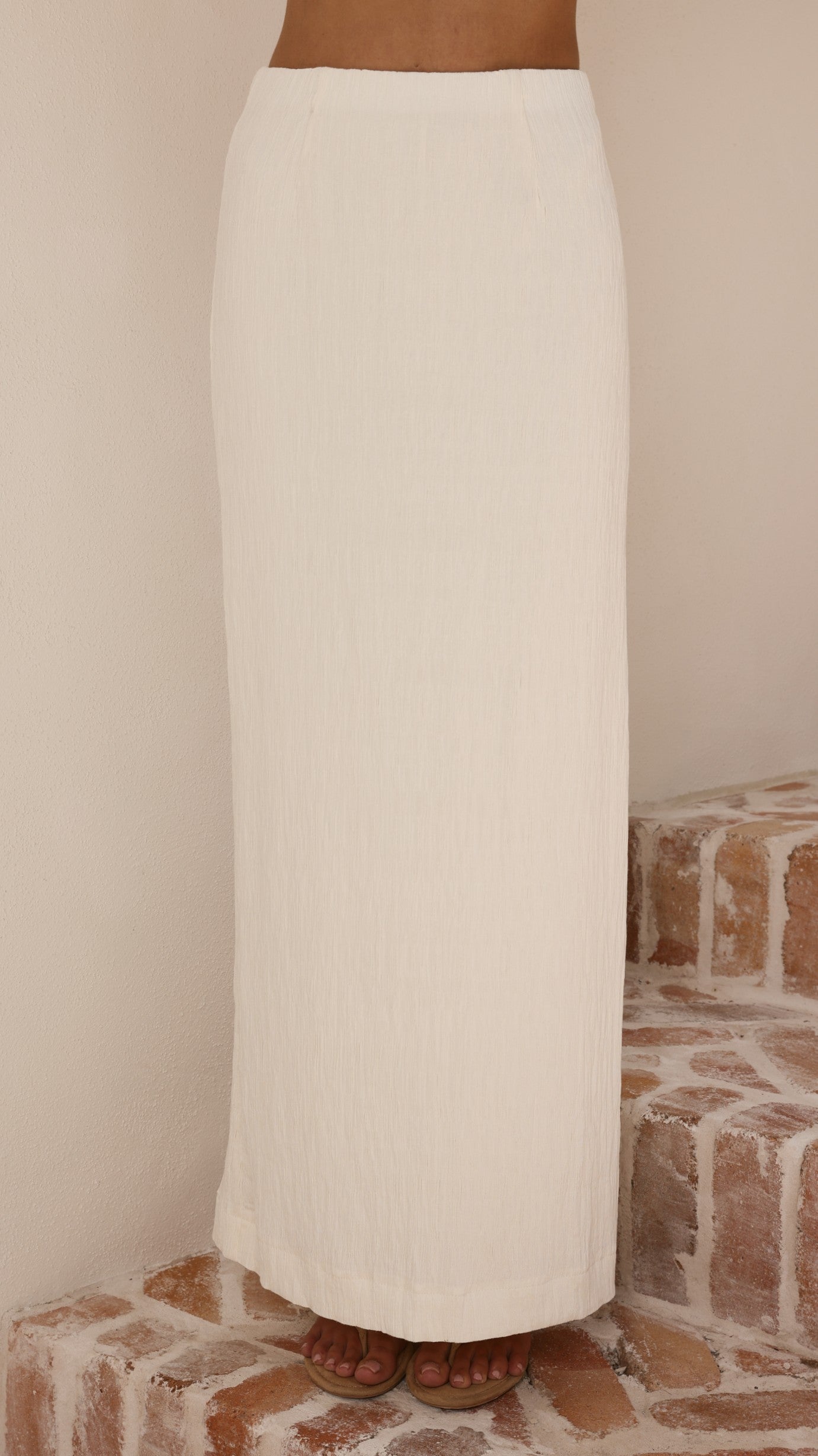 Razi Maxi Skirt - Ivory - Billy J
