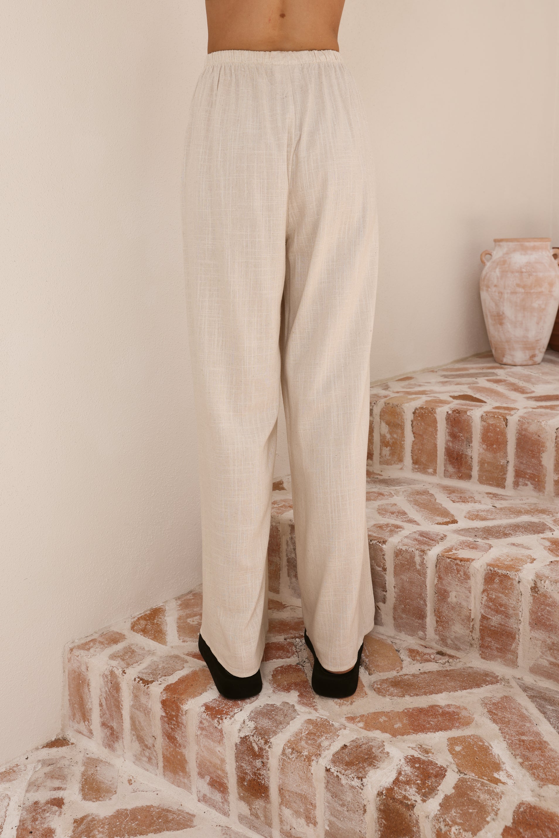 Yuki Strapless Top and Pants Set - Oatmeal - Billy J
