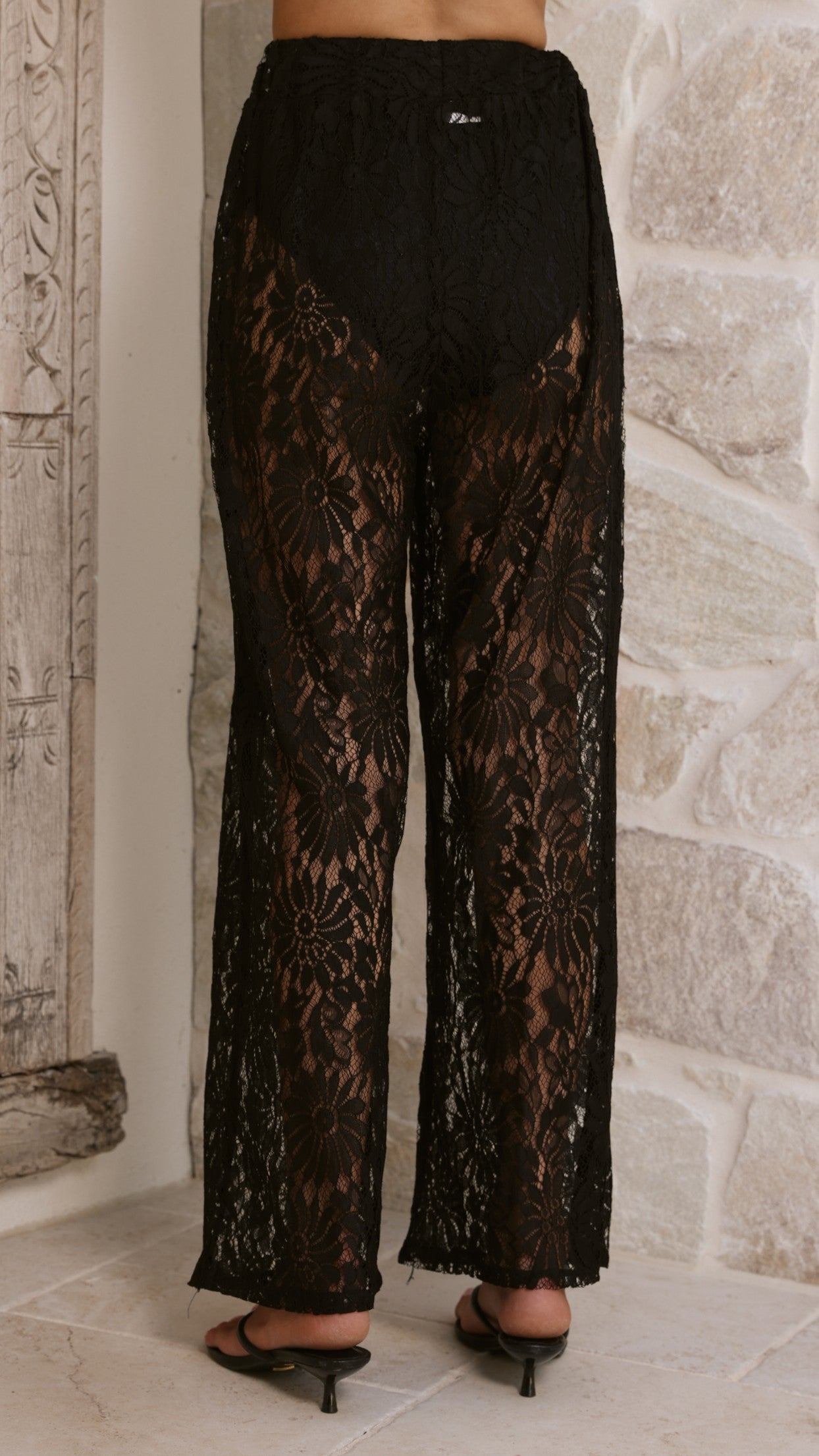 Santana Lace Pants - Black - Billy J