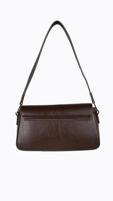 Jocelyn Shoulder Bag - Choc PU - Billy J