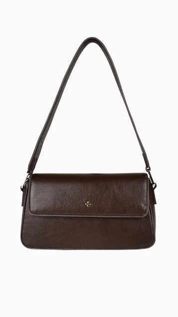 Jocelyn Shoulder Bag - Choc PU - Billy J