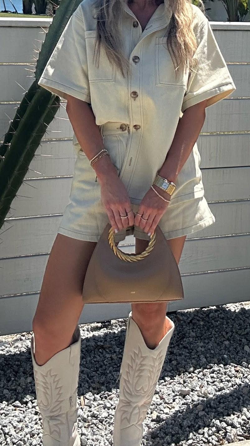 Olivia Shirt and Shorts Set - Sand - Billy J