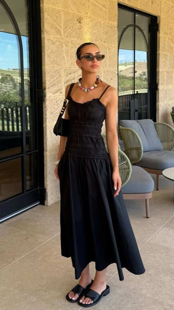 Vida Maxi Dress - Black - Billy J