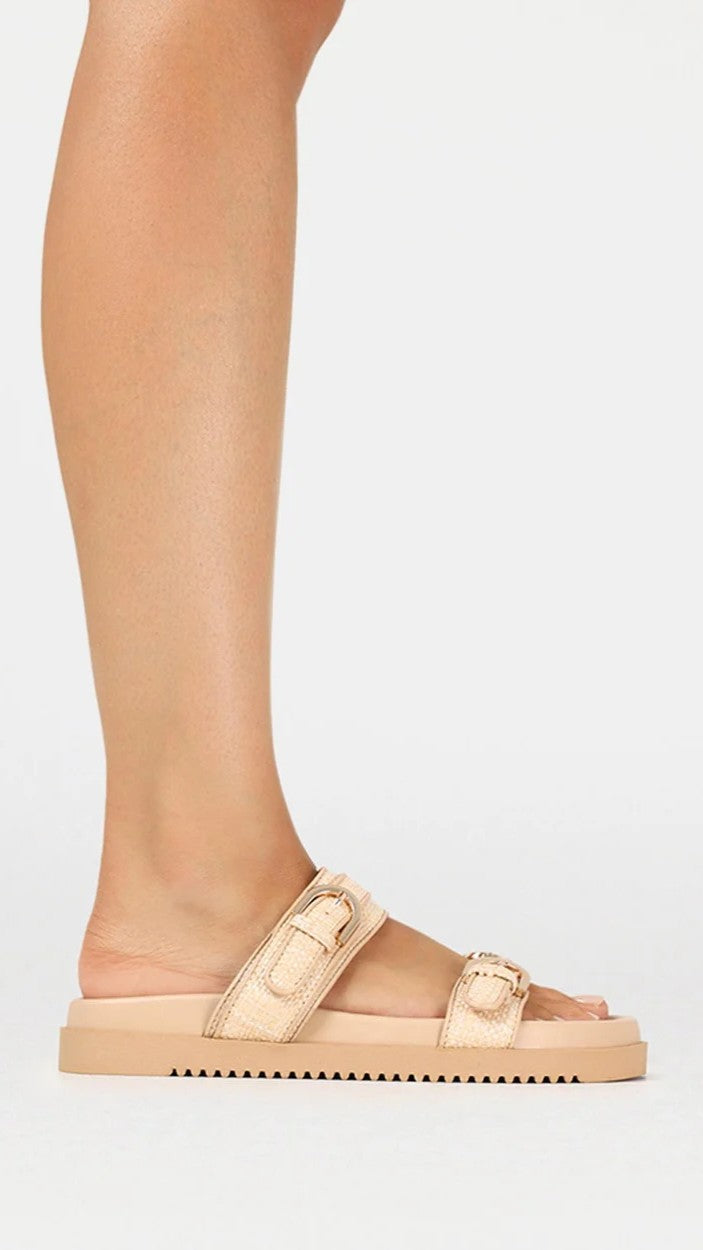 Anneliese Slide - Natural Raffia/Clay - Billy J