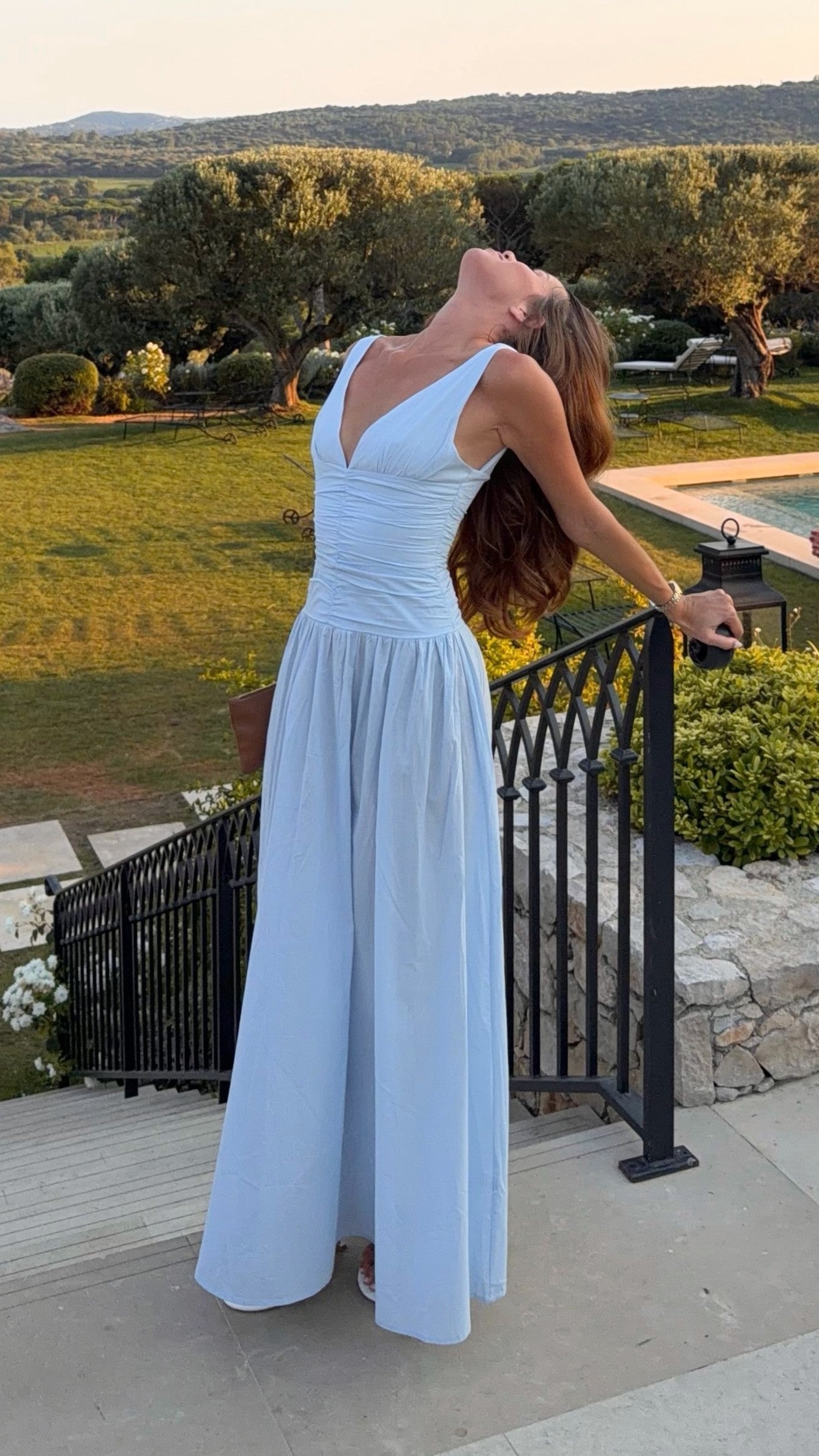 Sanya Maxi Dress - Blue - Billy J
