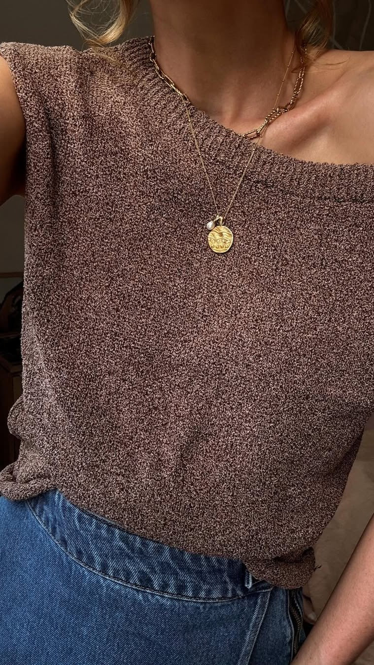 Robin Off Shoulder Top - Chocolate - Billy J