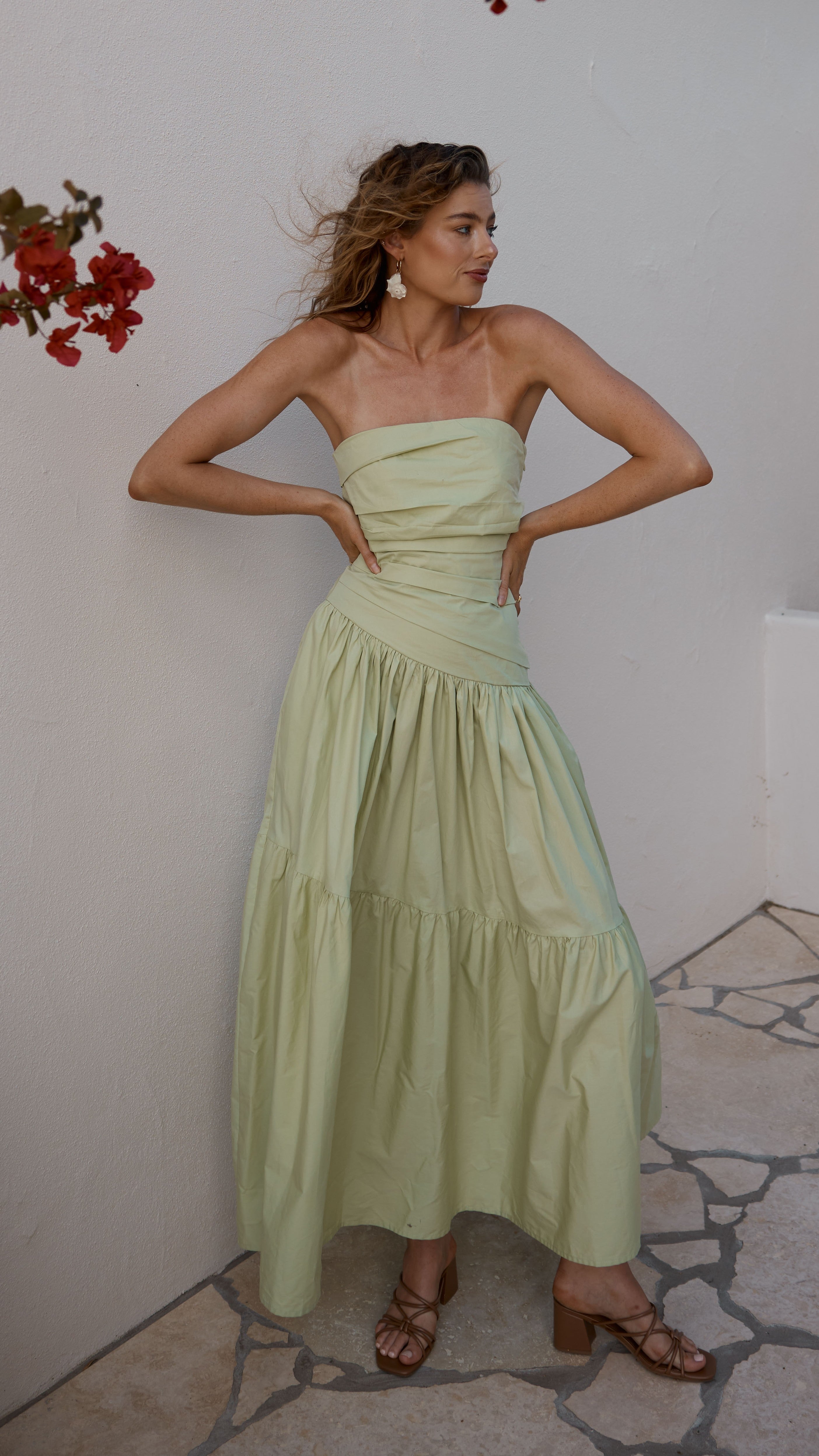 Lola Maxi Dress - Sage - Billy J