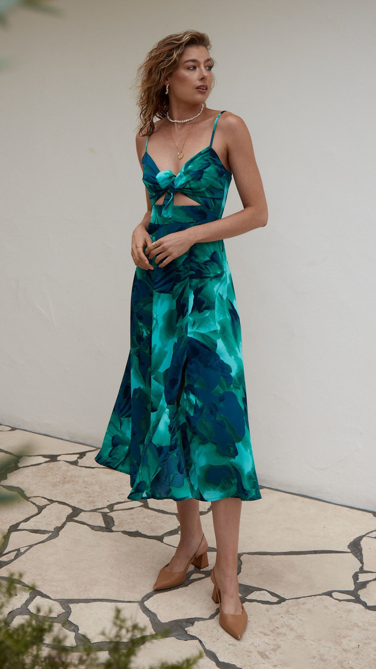 Dreamers Midi Dress - Calista Print - Billy J