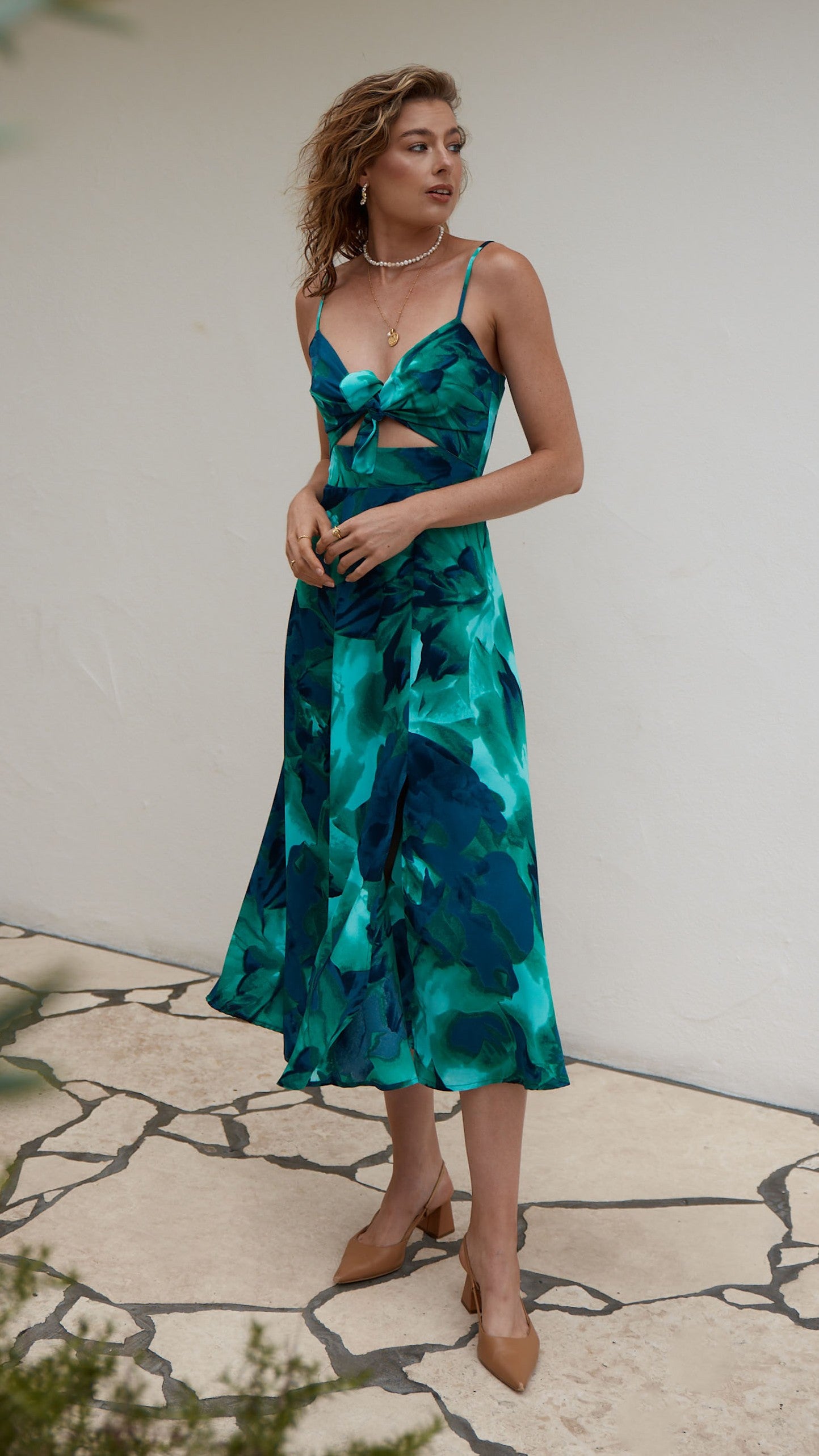 Dreamers Midi Dress - Calista Print - Billy J