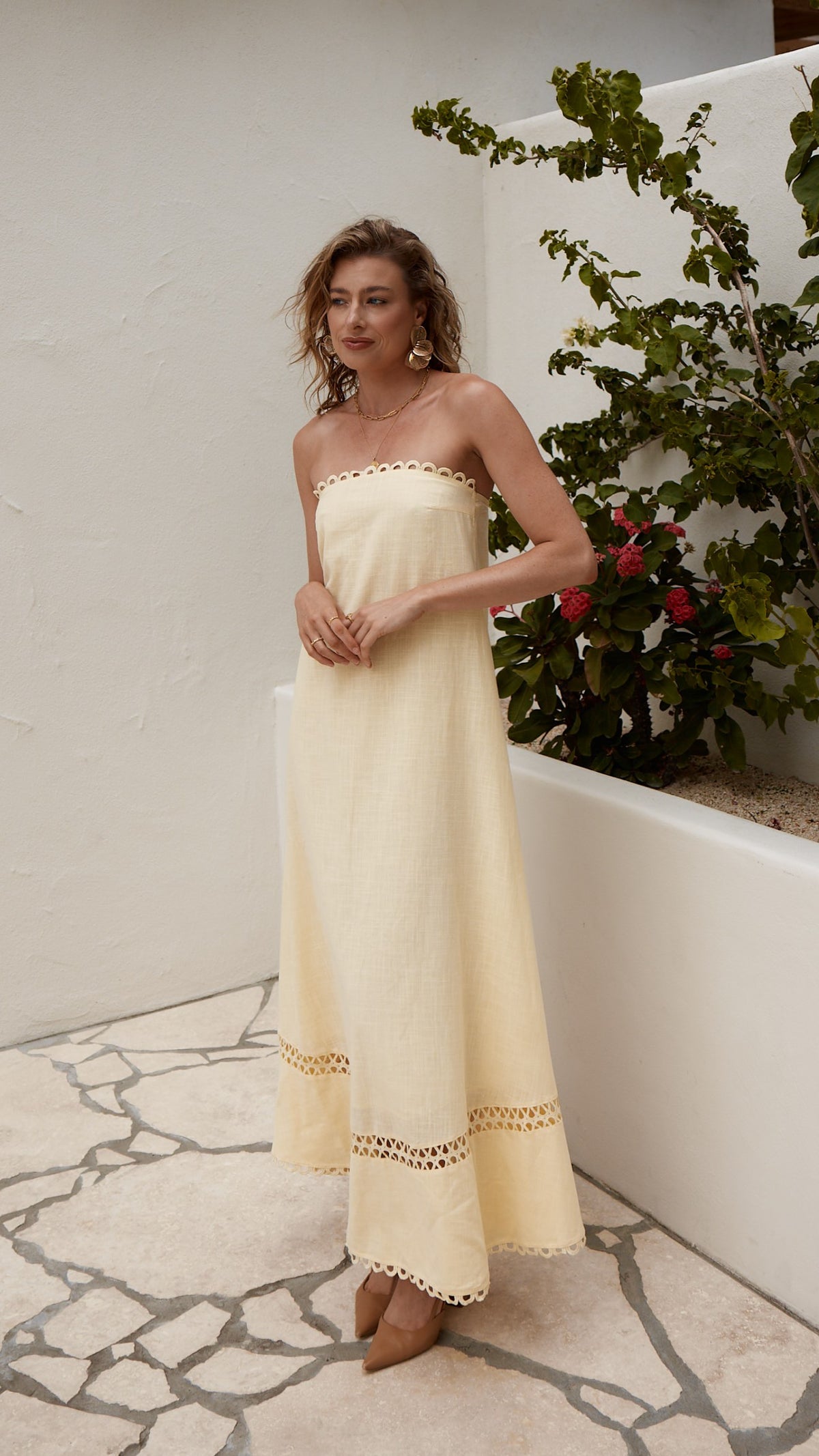 Sandra Maxi Dress - Yellow - Billy J