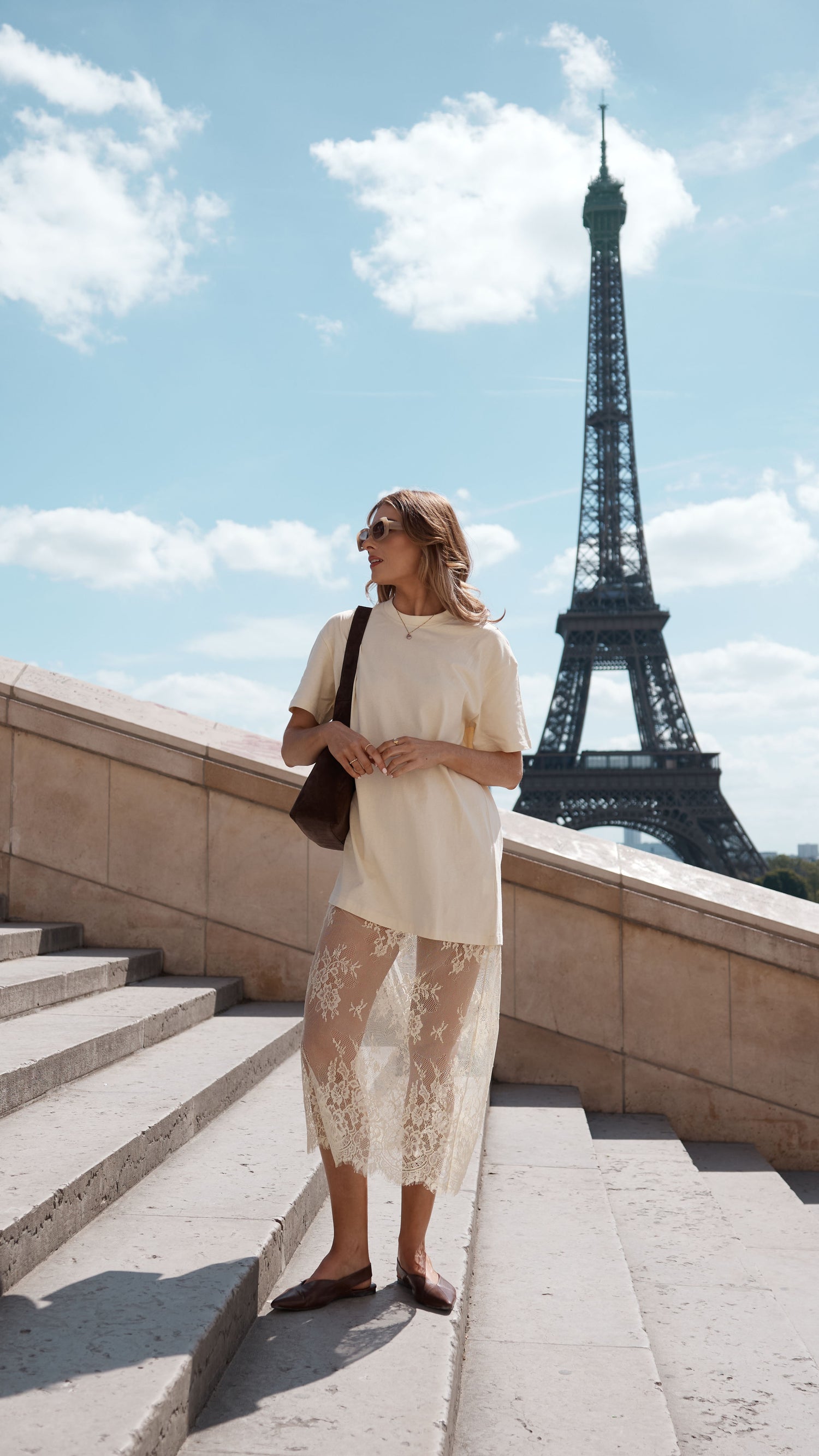 Kai Lace T-Shirt Maxi Dress - Yellow - Billy J