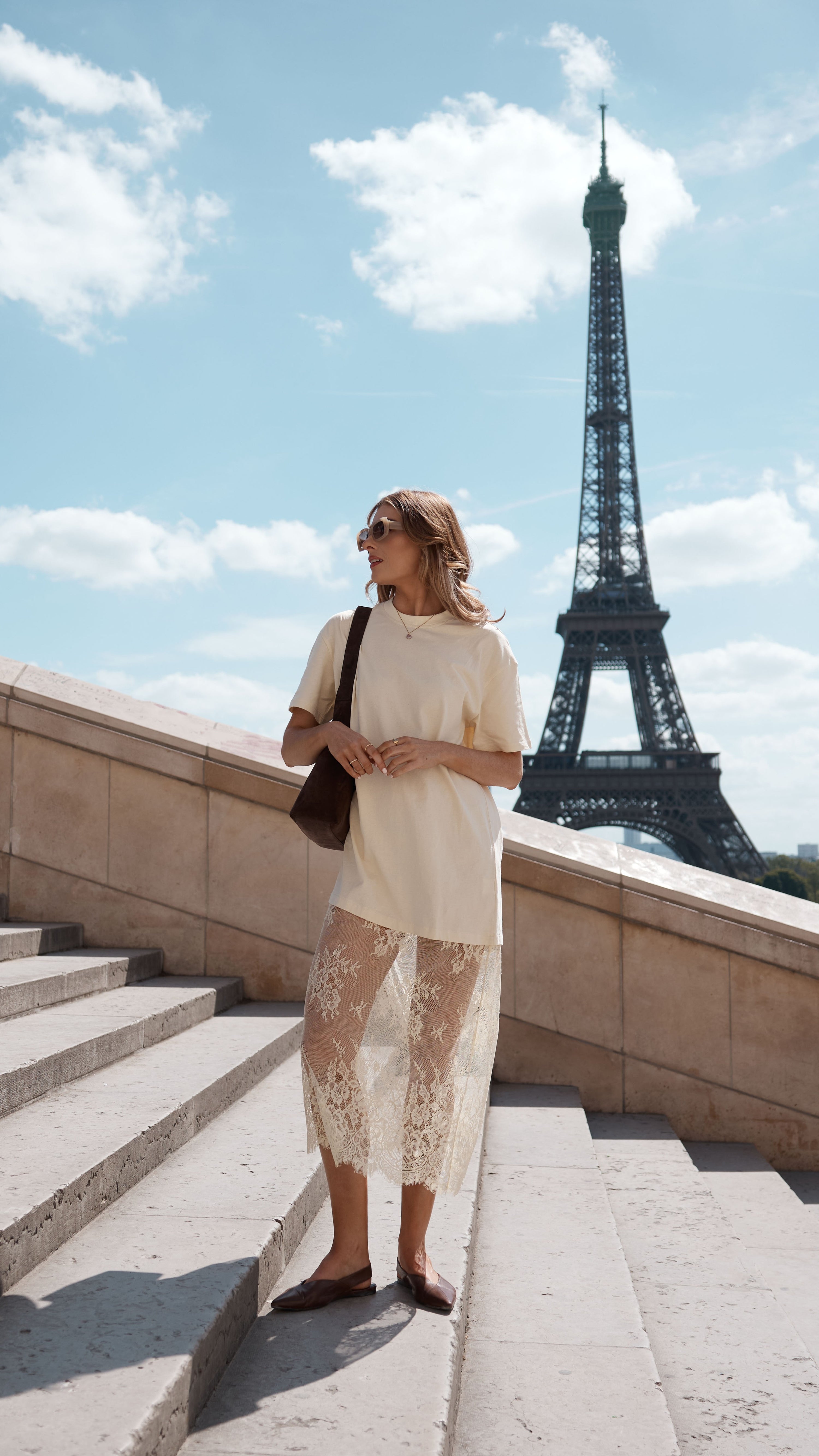 Kai Lace T-Shirt Maxi Dress - Yellow - Billy J