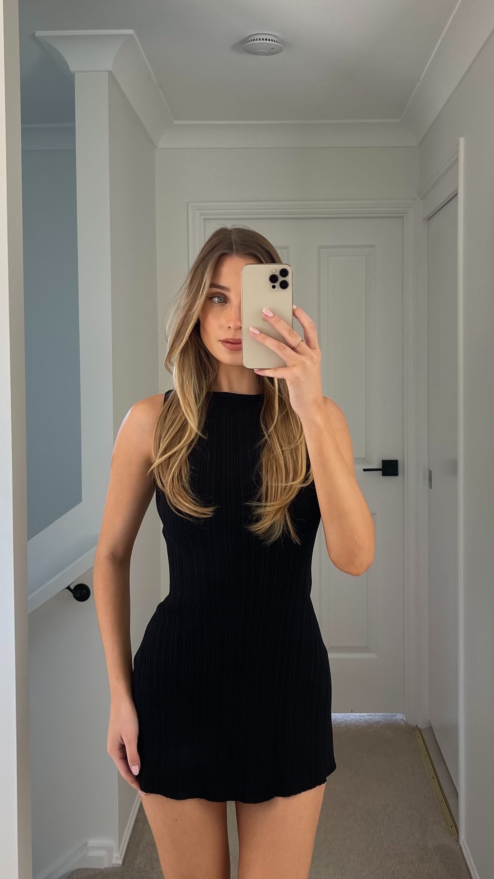 Alexa Mini Dress - Black - Billy J