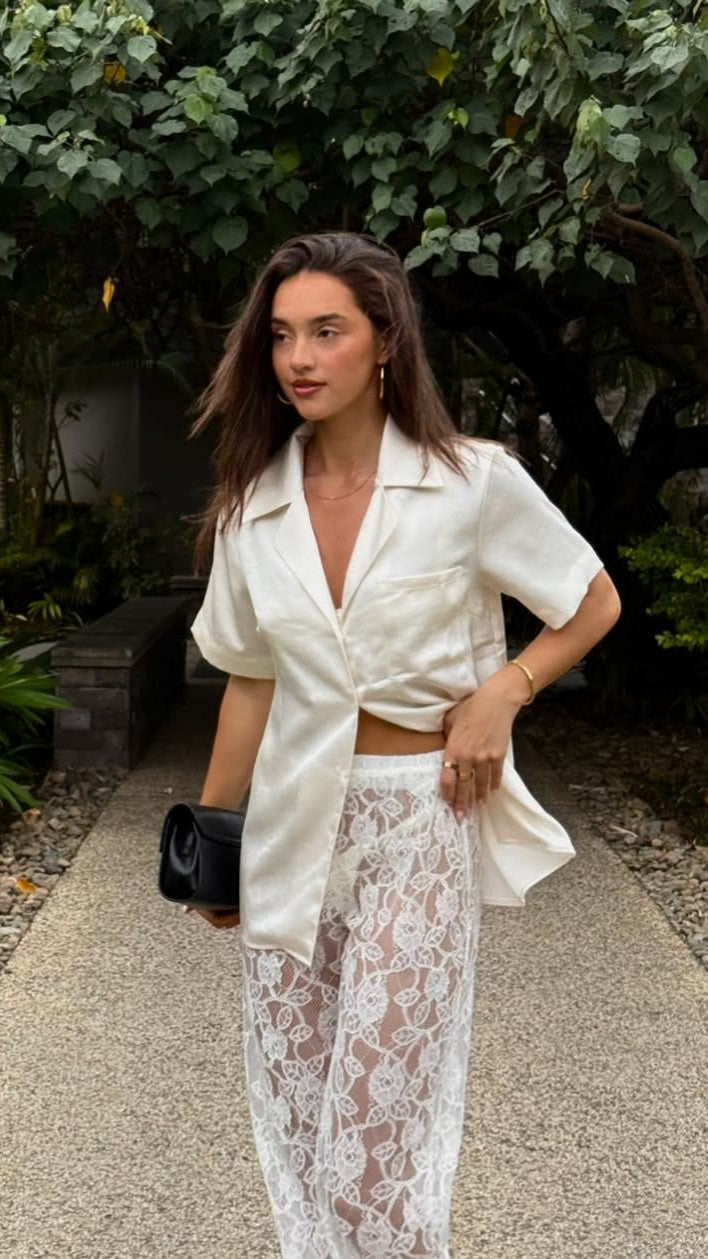 Baxter Pant - White Lace - Billy J