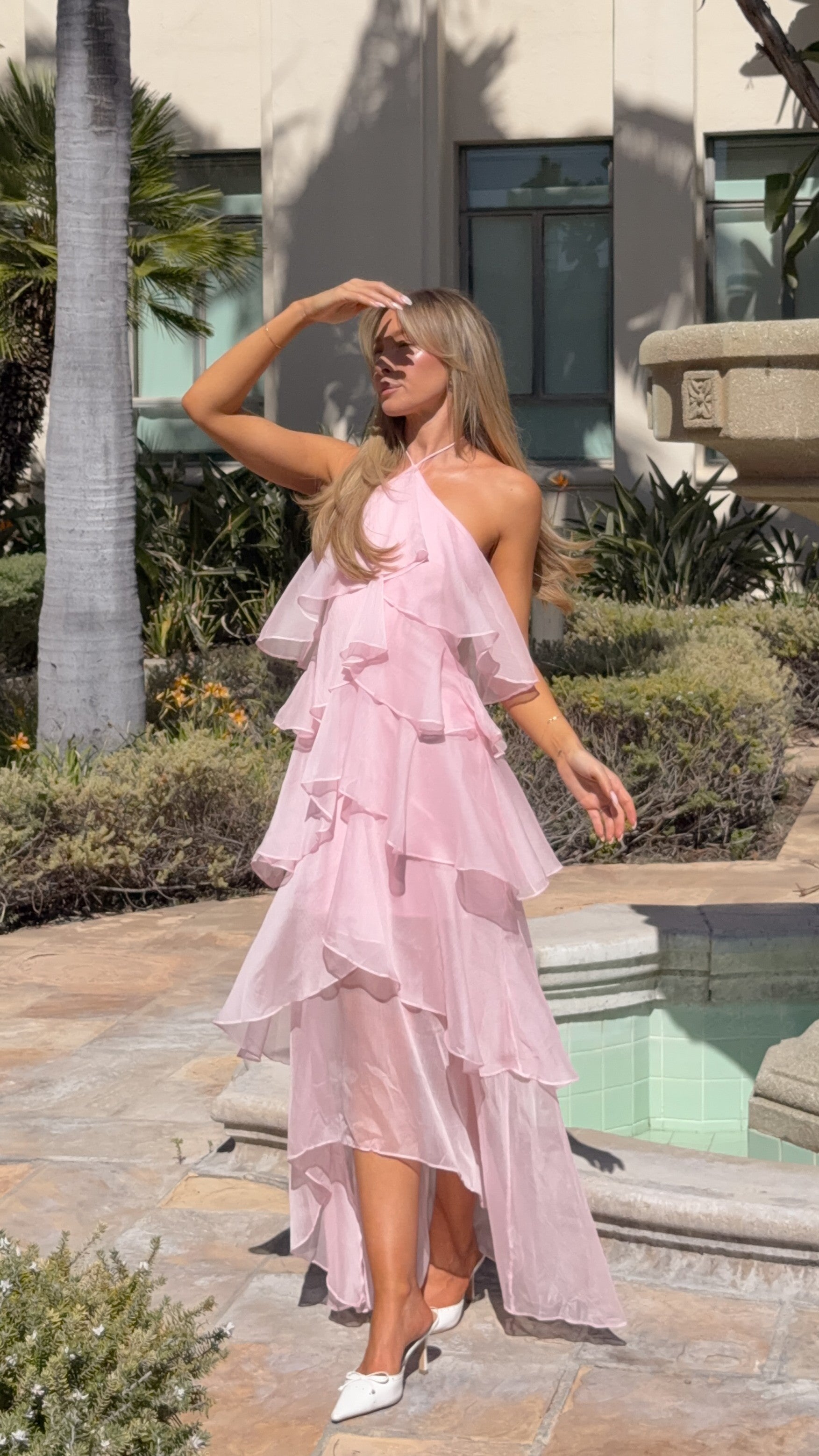pink spring maxi dress Soho - - Buy Women's Dresses Off The Shoulder A-line handle_blush blush=roxi-rose-gold-sequin-midi-dress For the woman who Color:Peanut Brown
