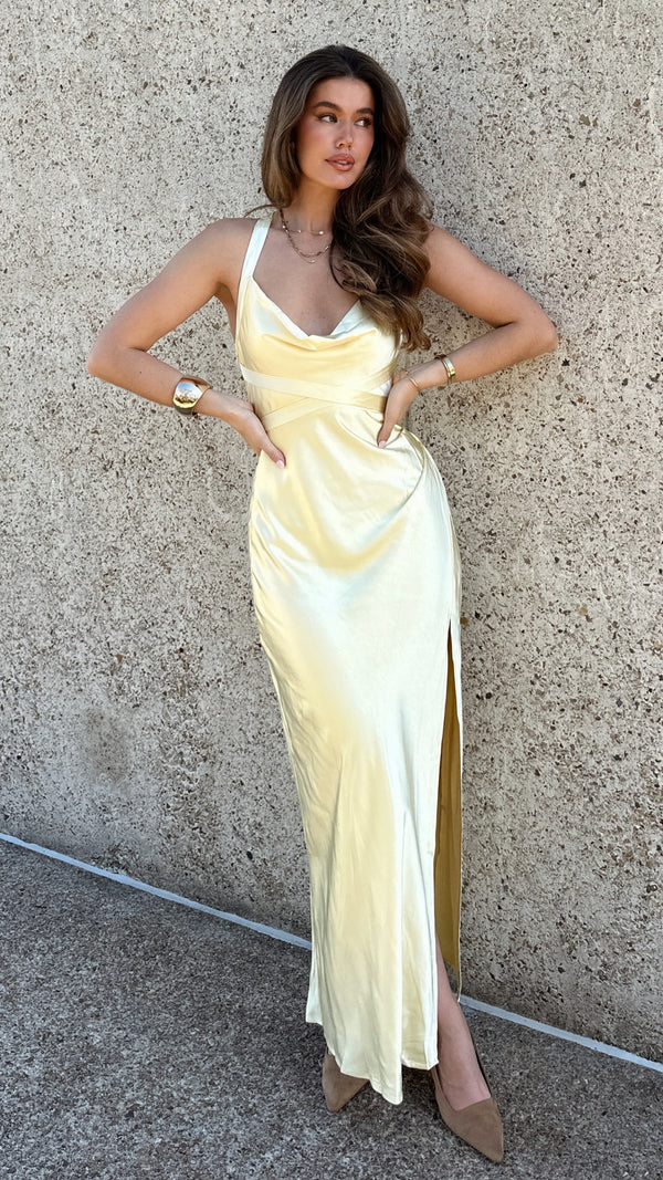 Zendaya Maxi Dress - Yellow - Billy J