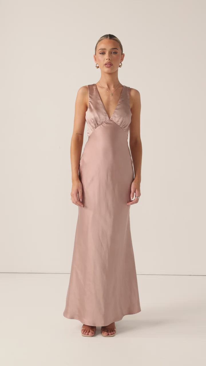 Sofia Maxi Dress - Dusty Pink - Billy J