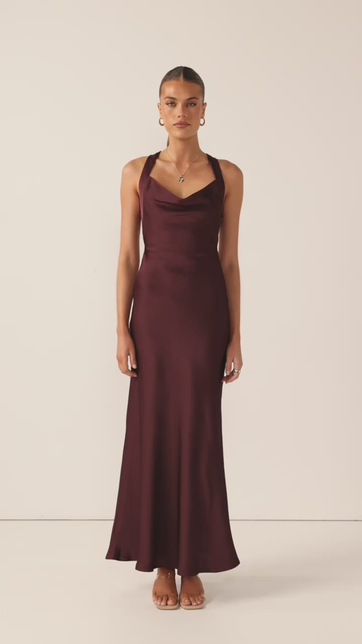Eva Maxi Dress - Chocolate - Billy J
