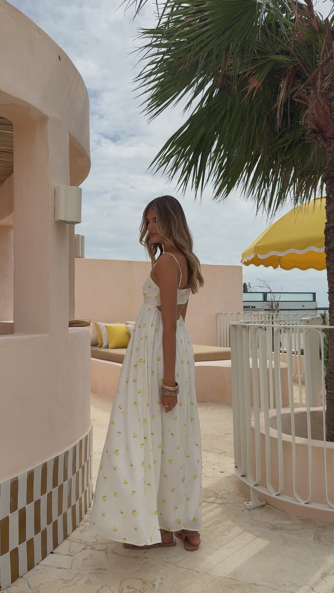 Bronnie Maxi Dress - Limone - Billy J