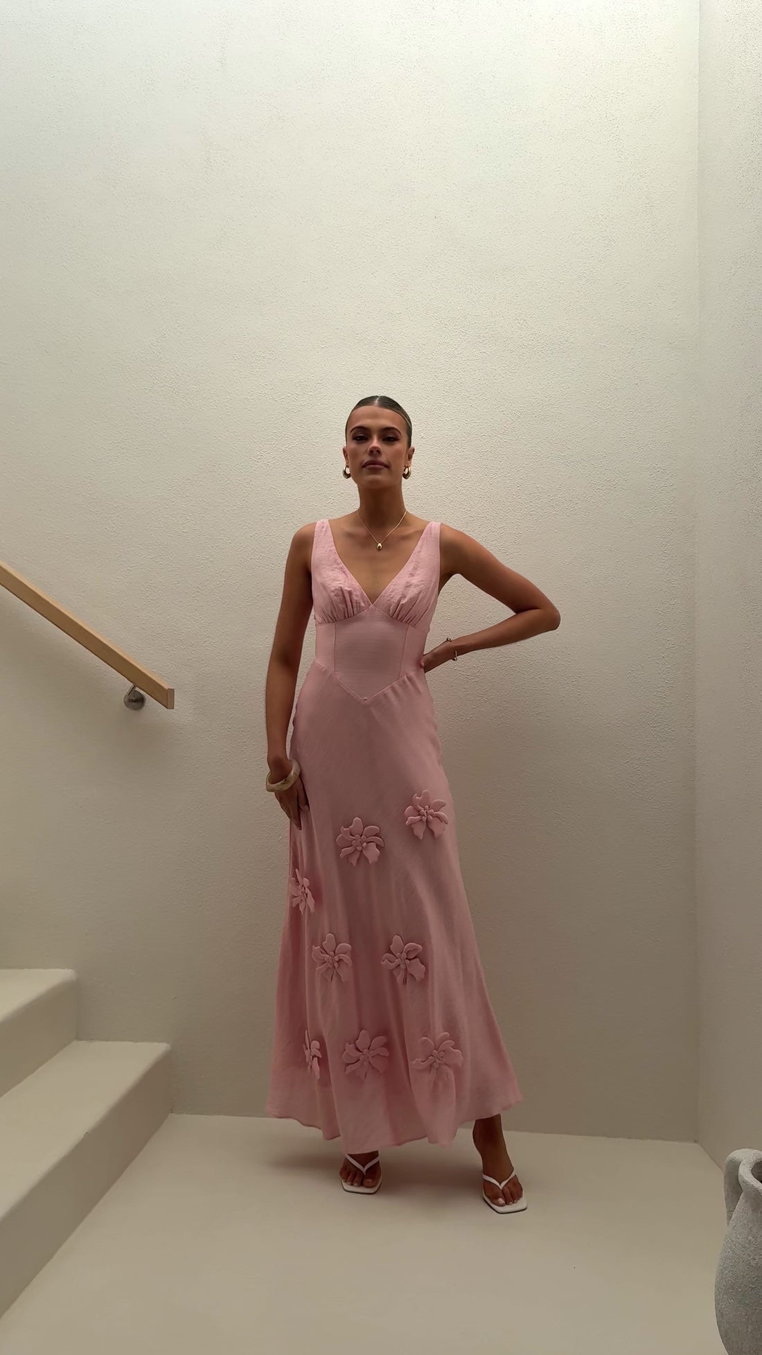 Lavara Maxi Dress - Pink - Billy J