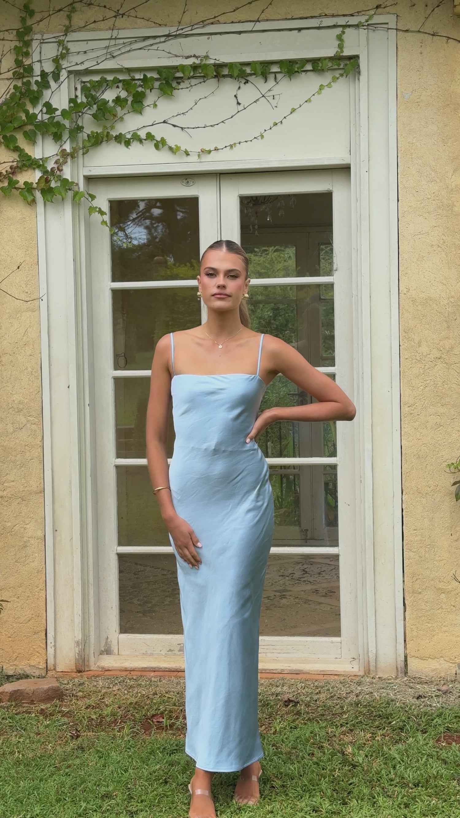 Keira Maxi Dress - Baby Blue - Billy J