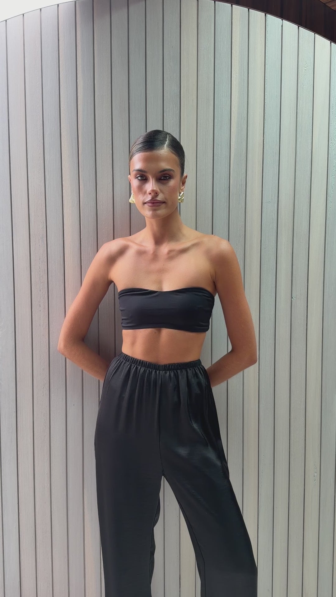 Ida Bandeau Bra - Black - Billy J