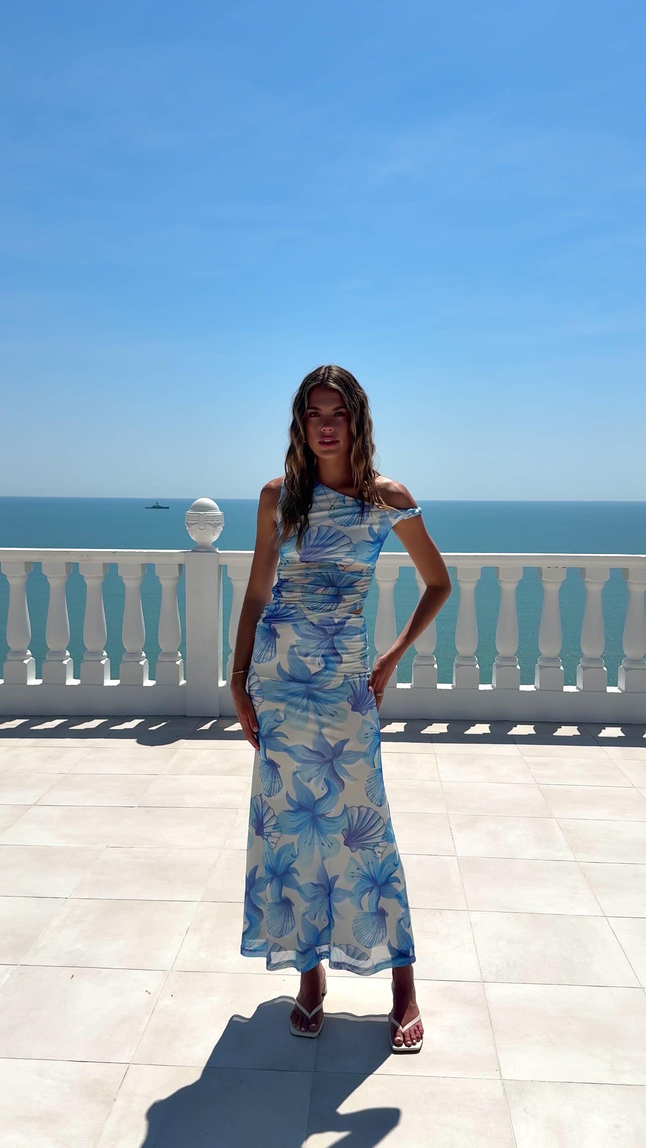 Load video: Blayke Maxi Dress - Ocean Bloom - Billy J