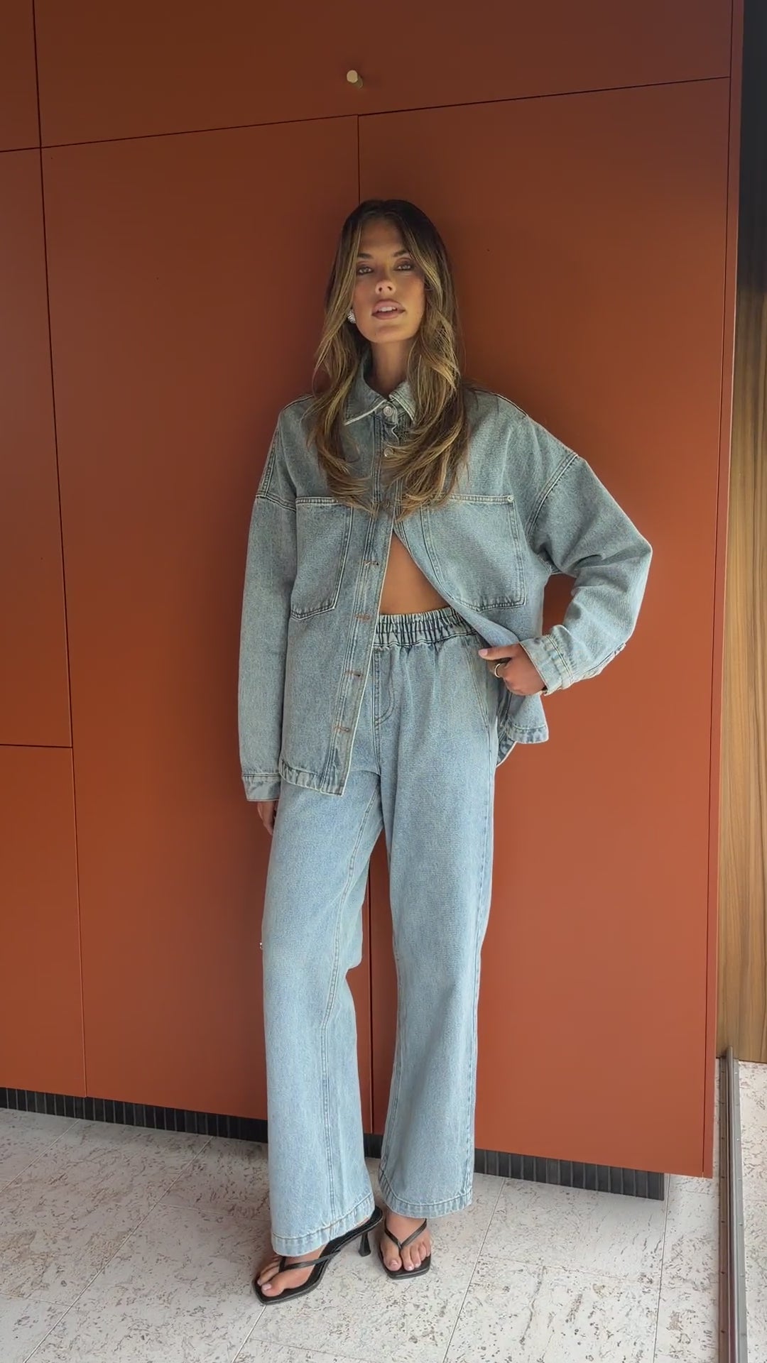 Zina Denim Jacket - Mid Blue - Billy J