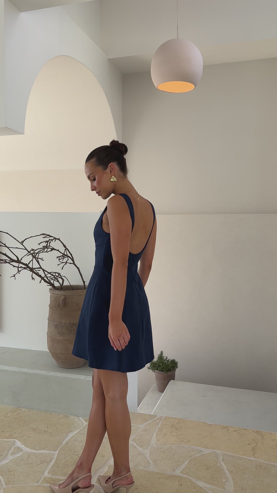 billy j rafiki mini dress 6 / Navy