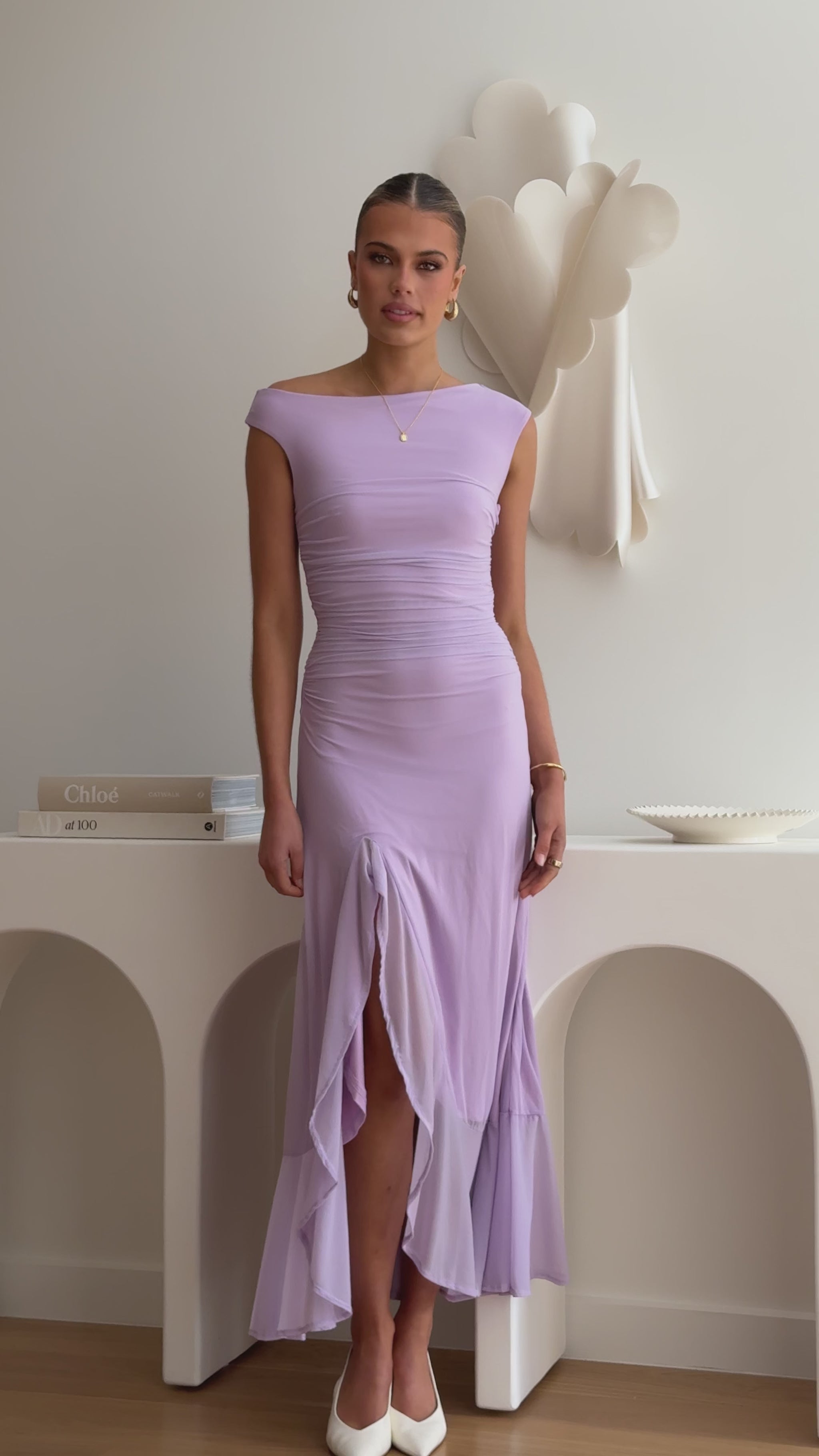 Sareiah Maxi Dress - Lilac - Billy J