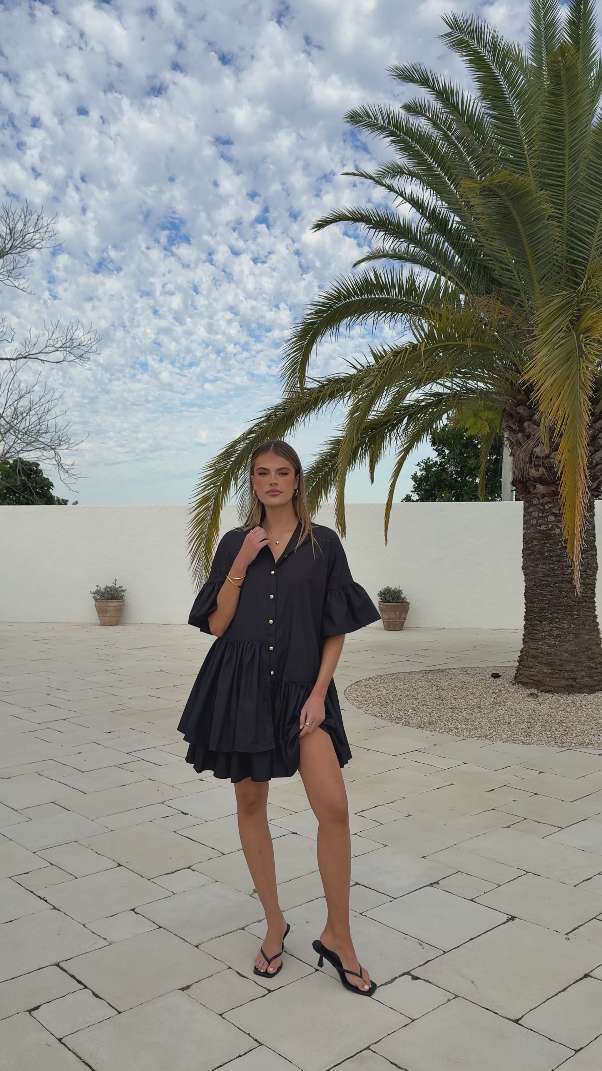 Viola Mini Dress - Black - Billy J