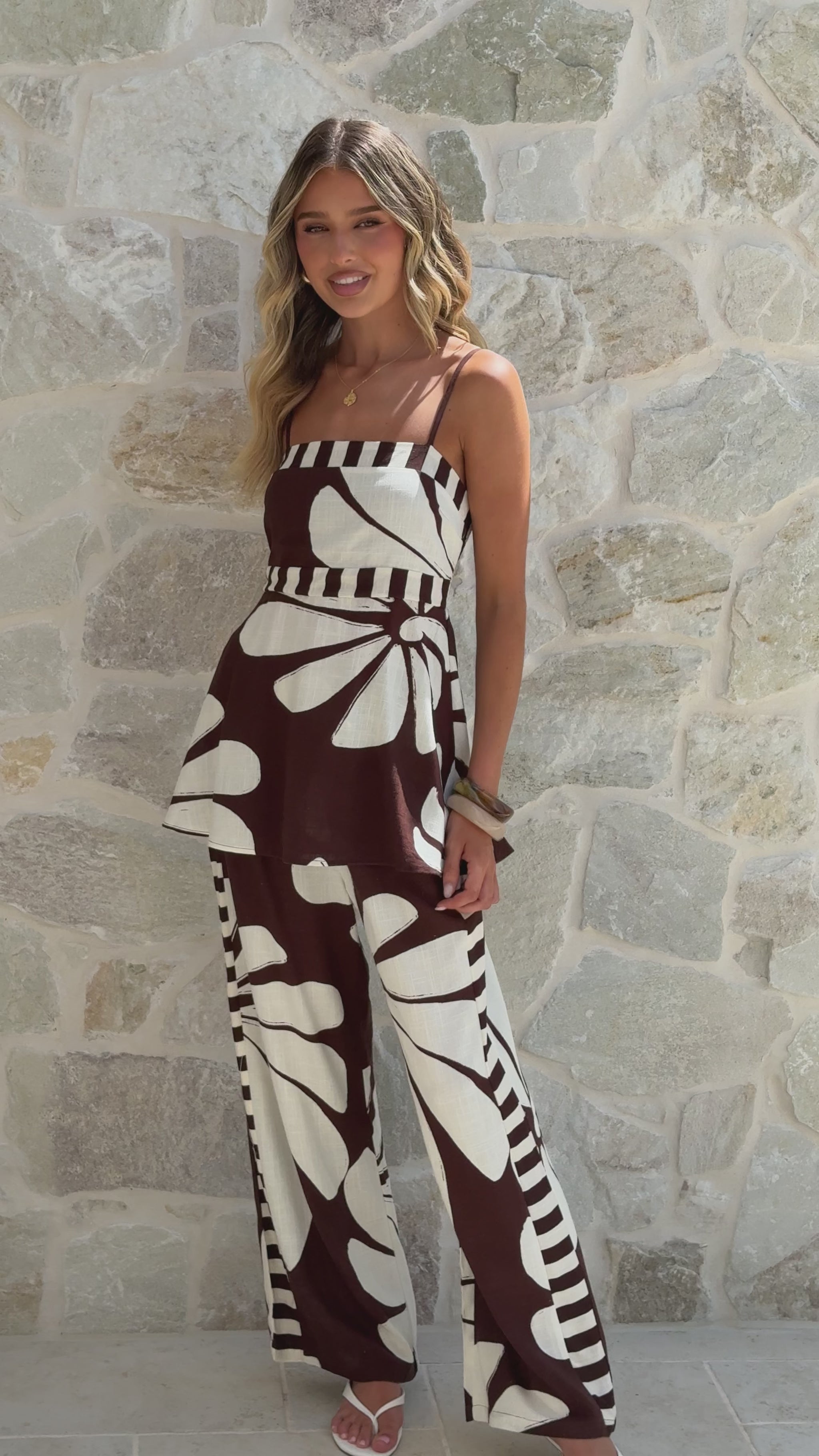 Karissa Pants - Acacia Print - Billy J