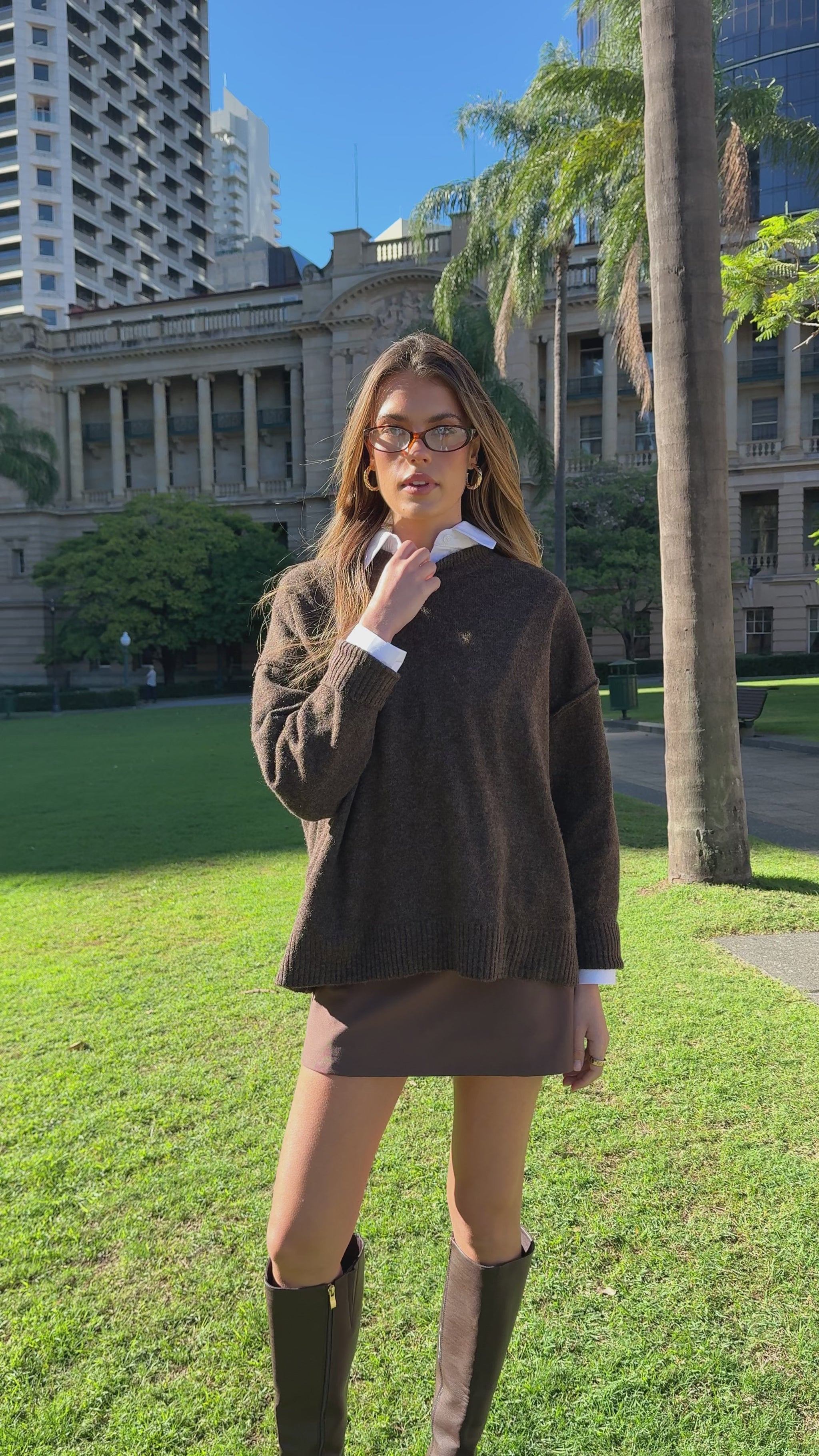 Haven Knit Sweater - Chocolate - Billy J