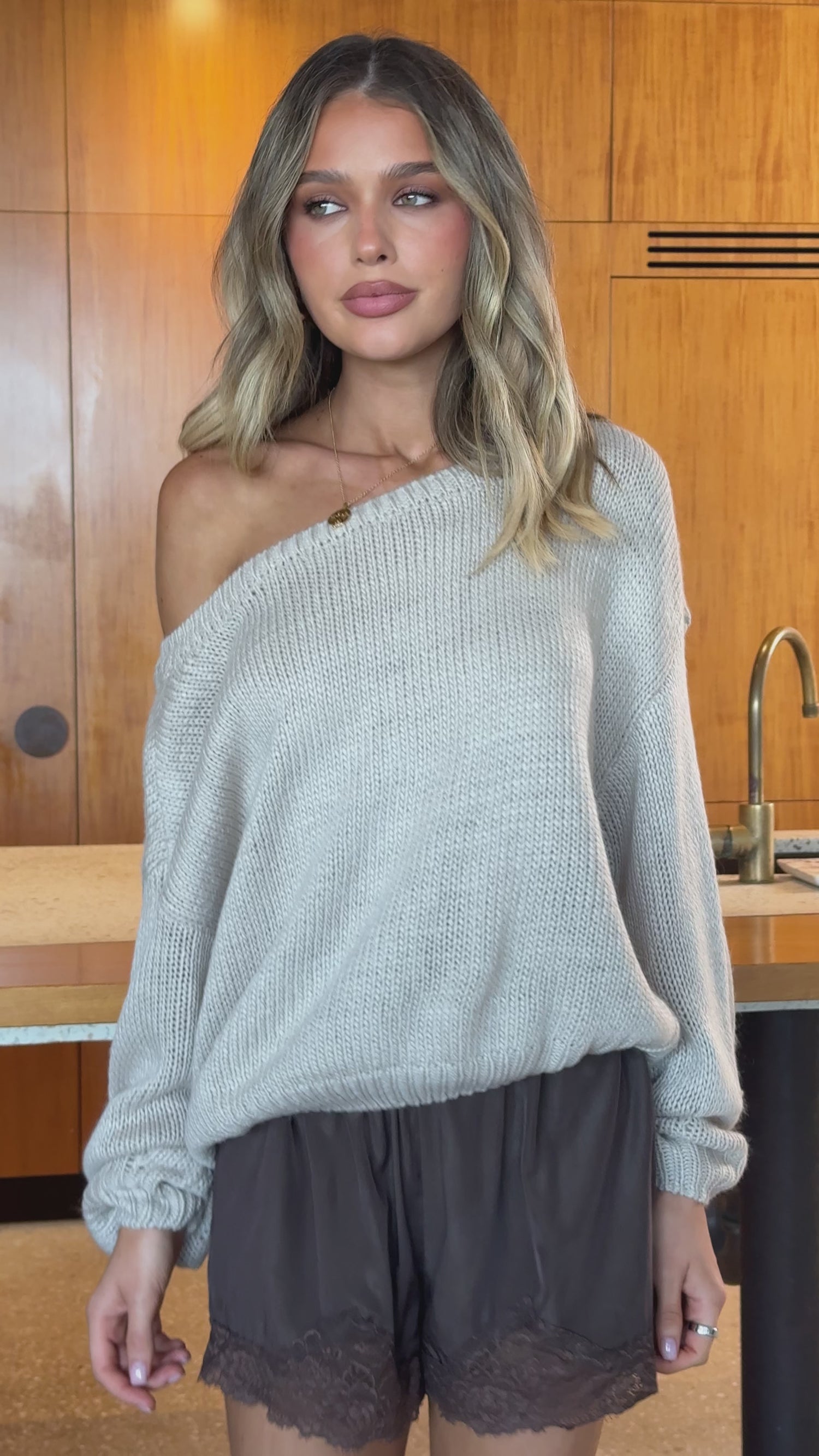 Eva Knit Sweater - Sand - Billy J