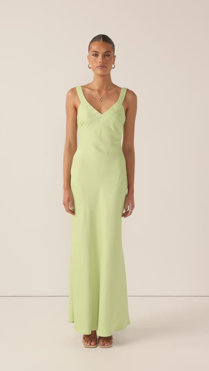 Load video: Andie Maxi Dress - Key Lime - Billy J
