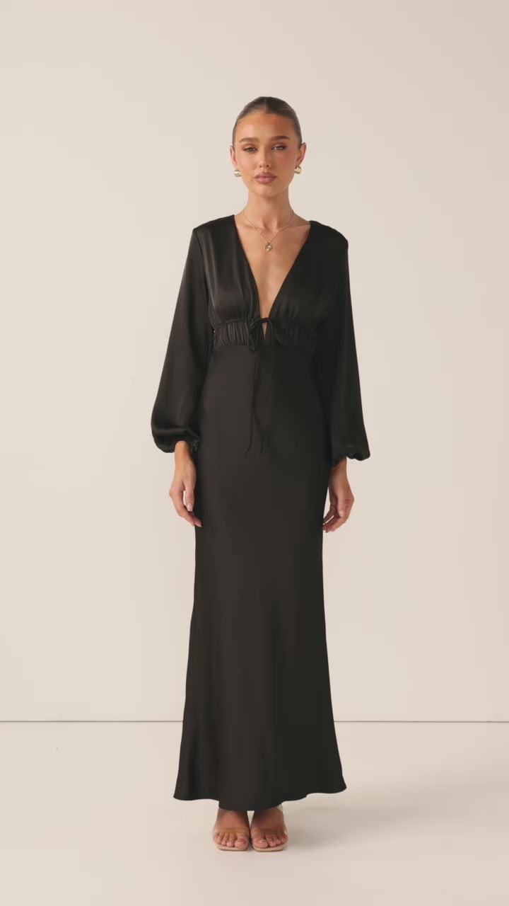 Amara Maxi Dress - Black - Billy J