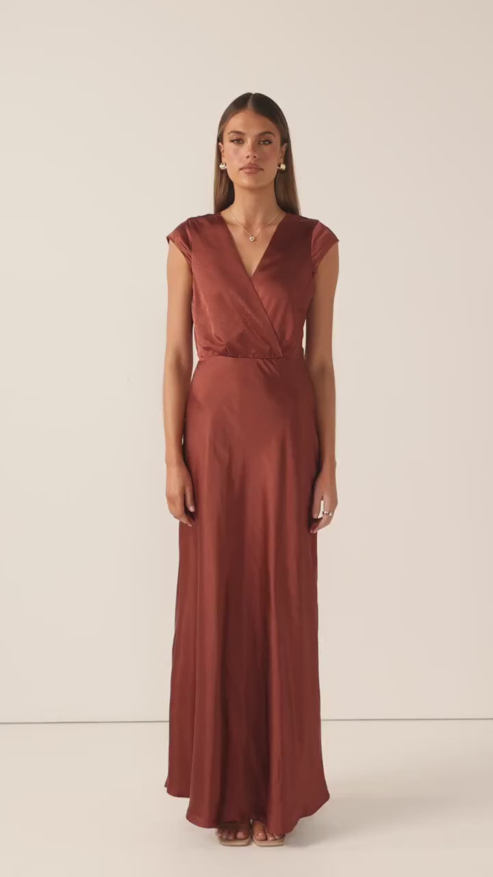 Load video: Selma Maxi Dress - Rust