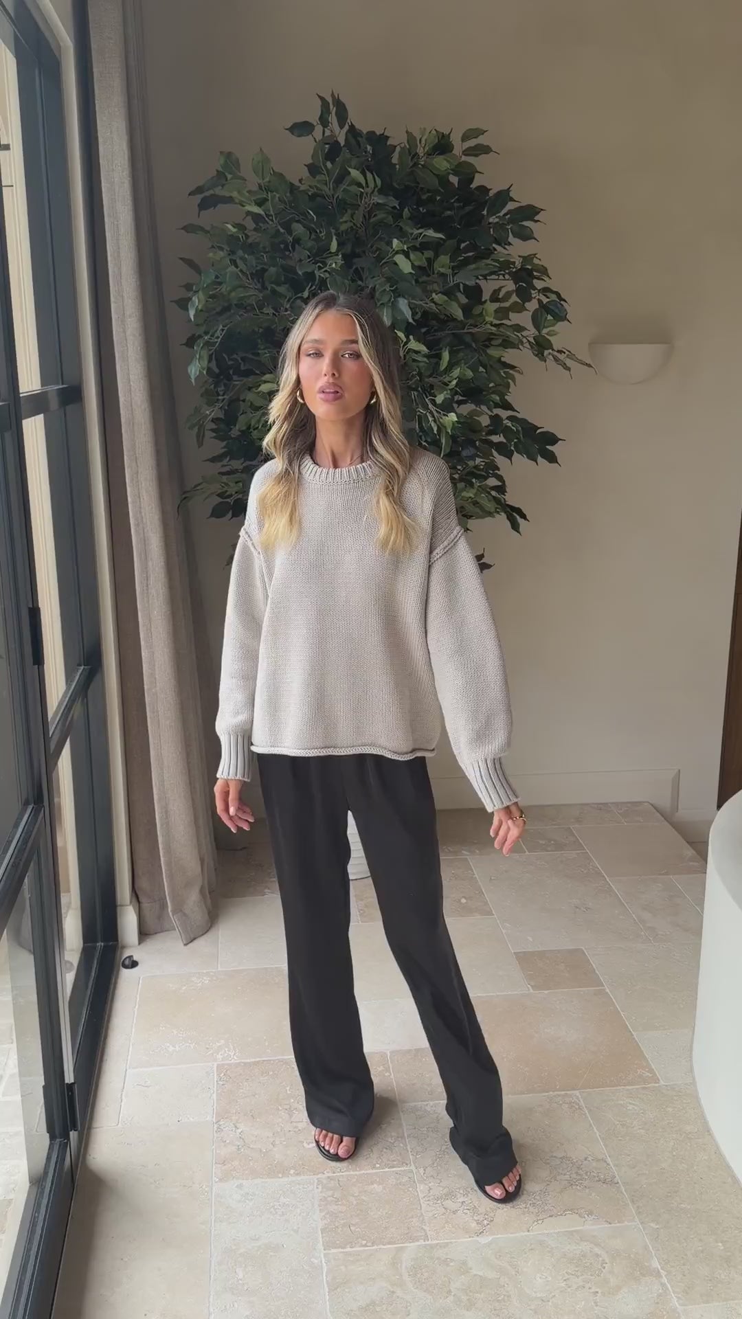 Load video: Jase Knit - Grey - Billy J