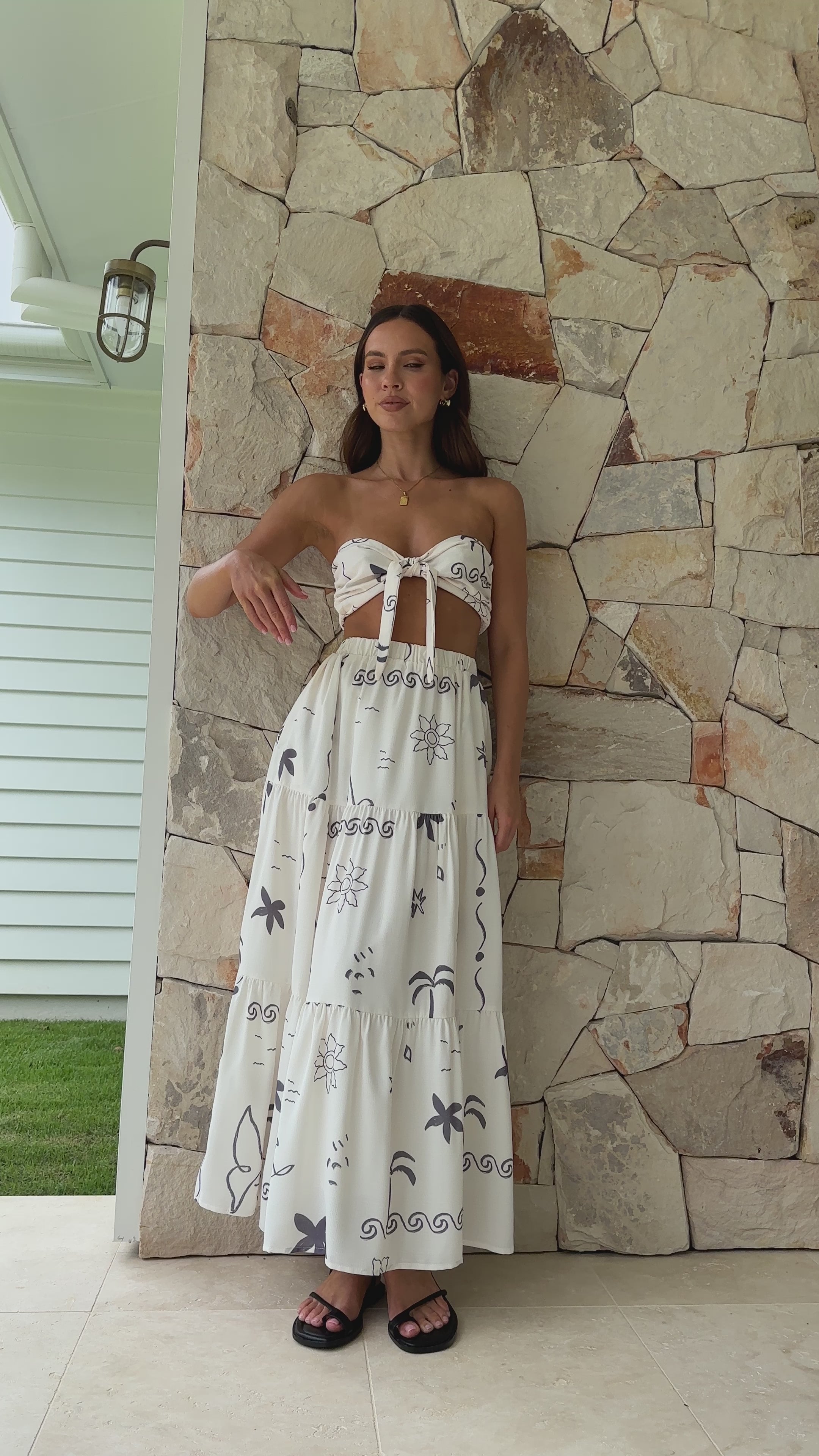 Load video: Bella Crop Top - Seabreeze - Billy J