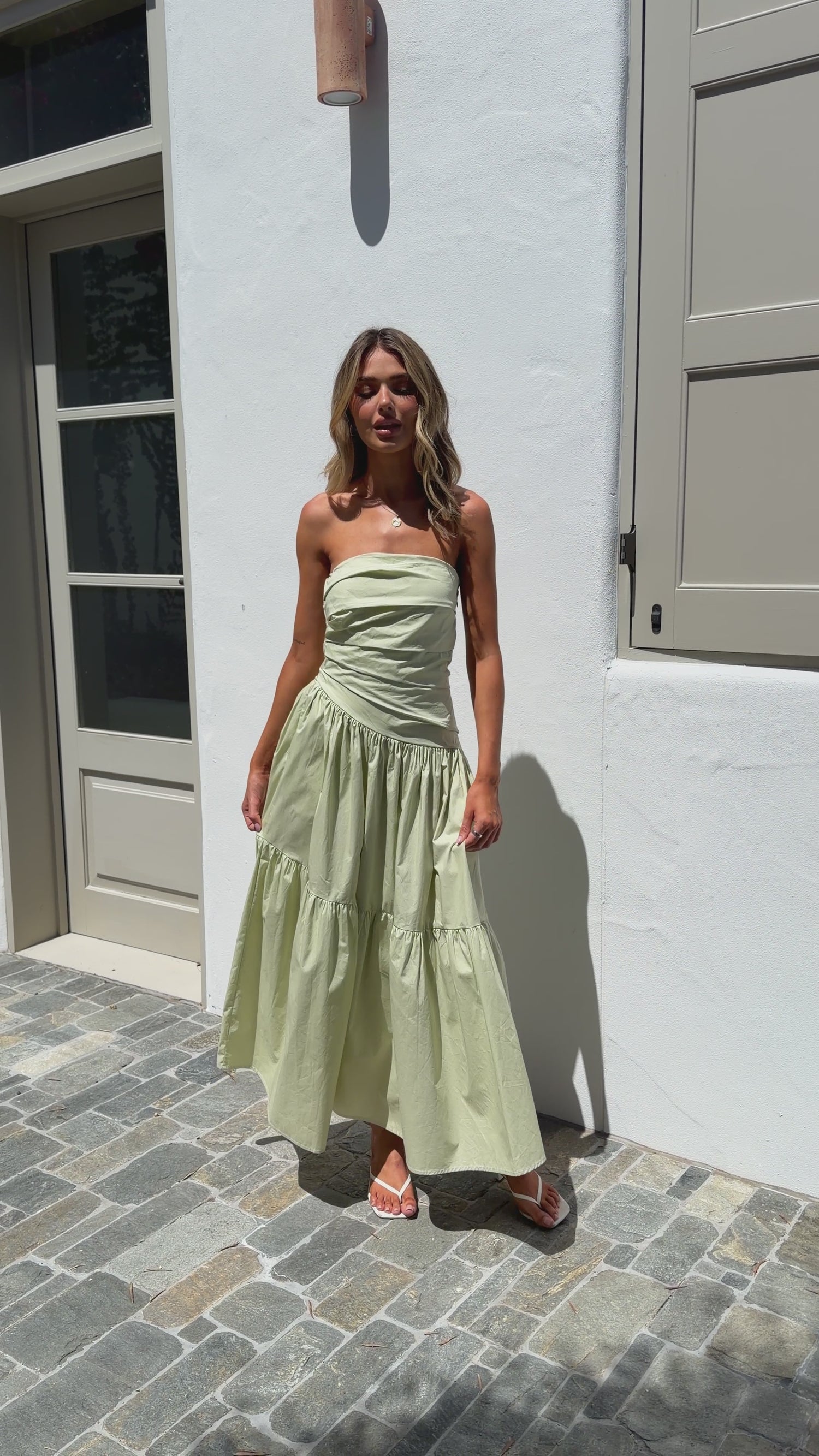 Nia Maxi Dress - Sage - Billy J