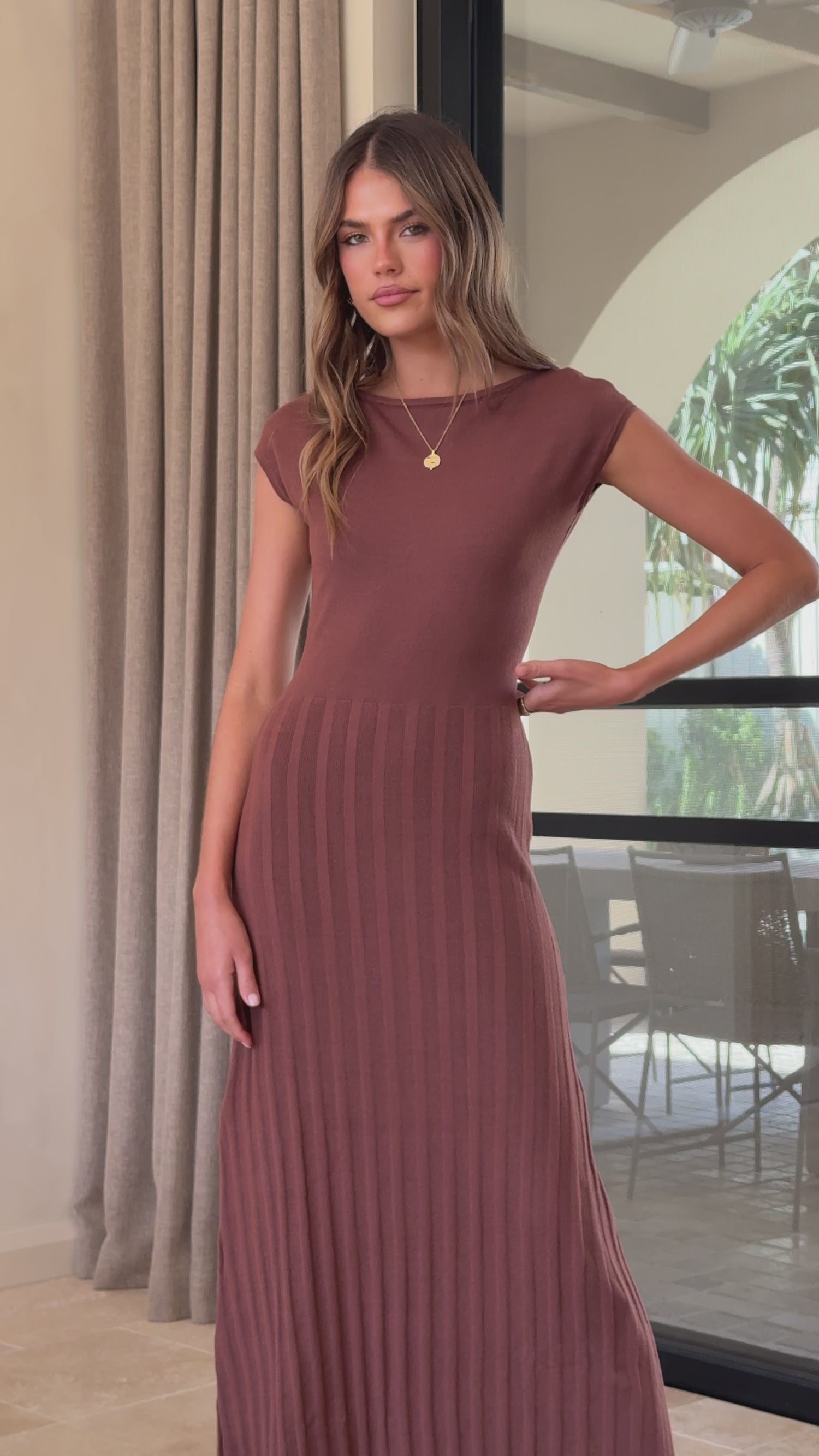 Marni Maxi Dress - Chocolate - Billy J