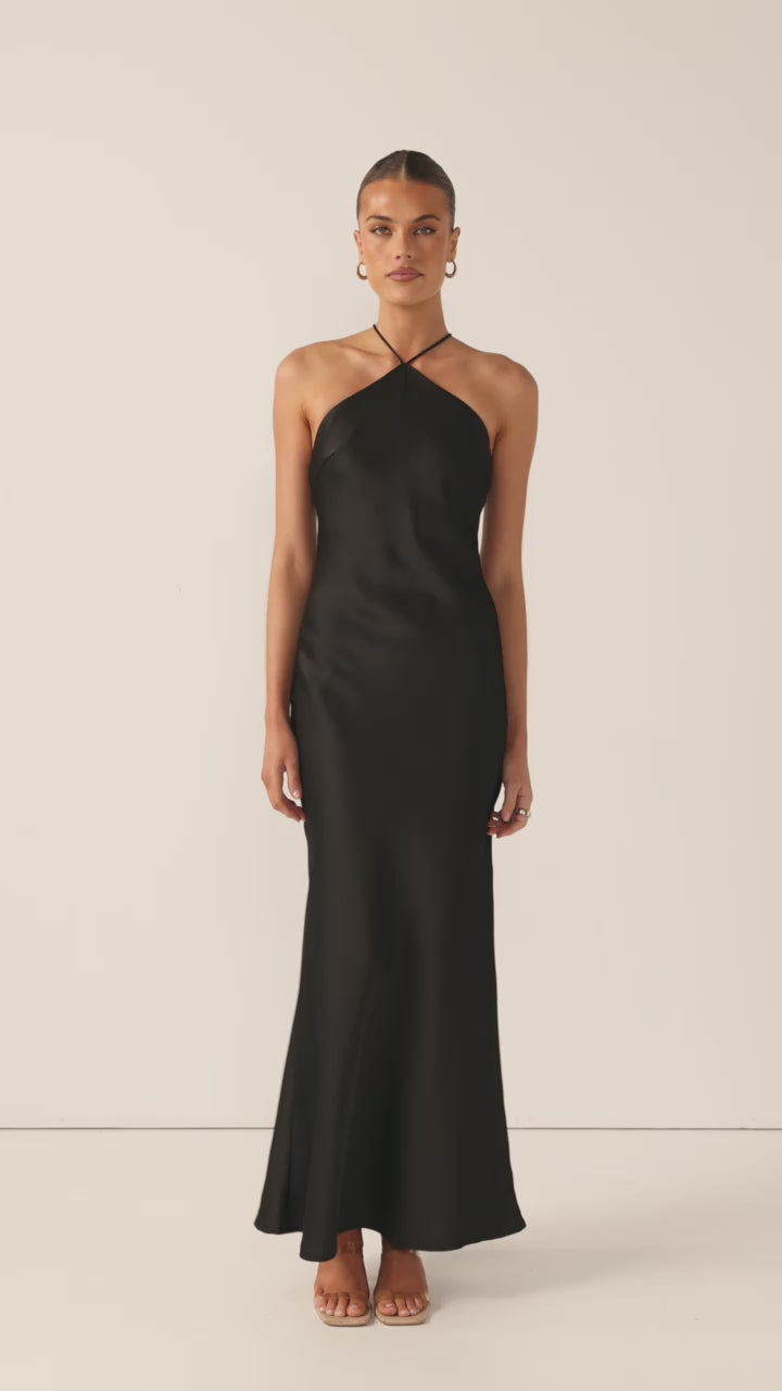 Chiara Maxi Dress - Black - Billy J