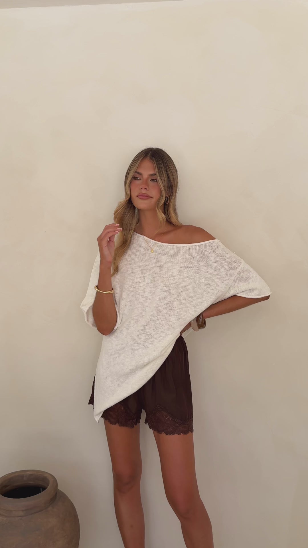Keisha Off The Shoulder Top - White - Billy J