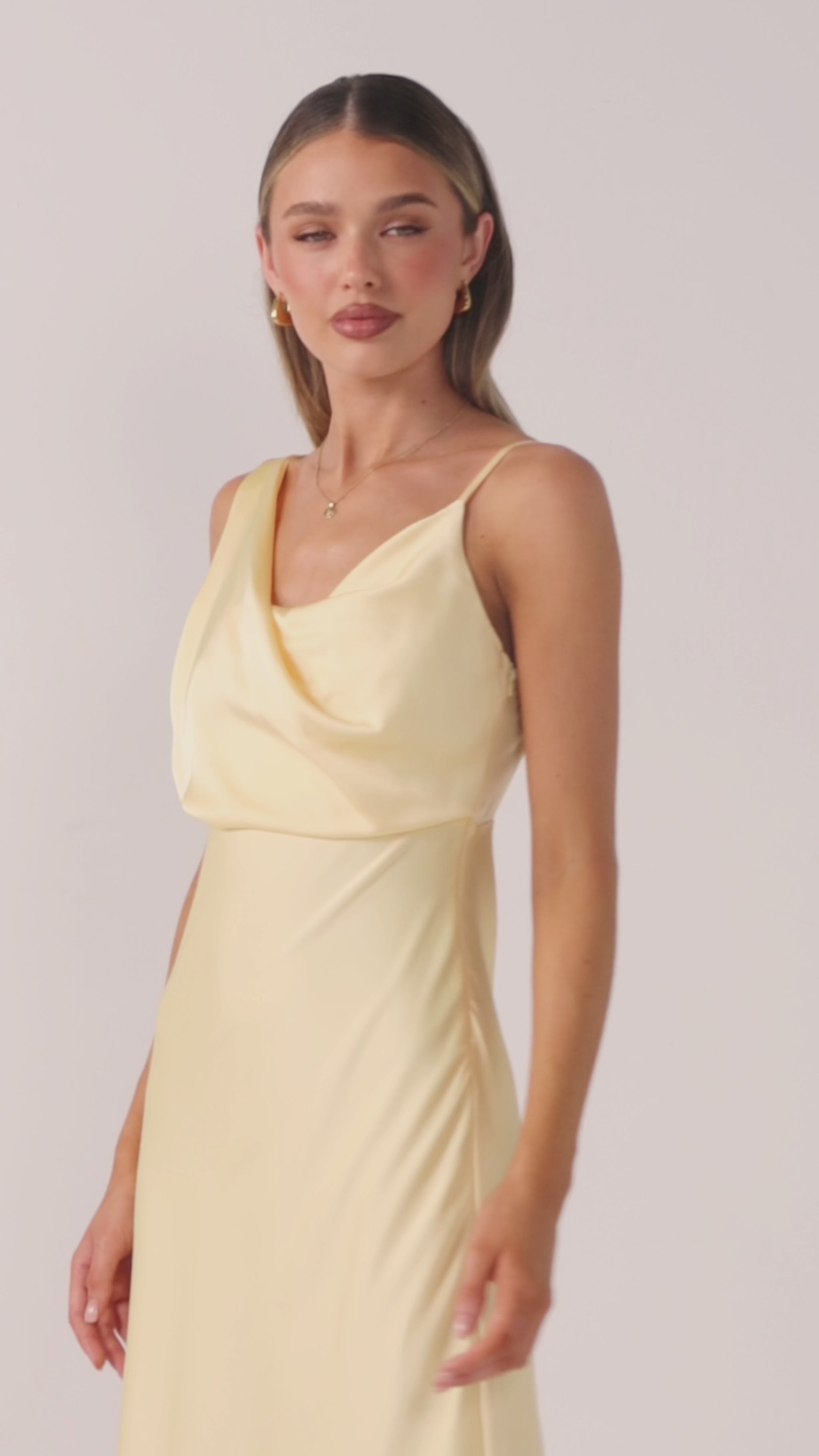 Audrey Maxi Dress - Lemon - Billy J
