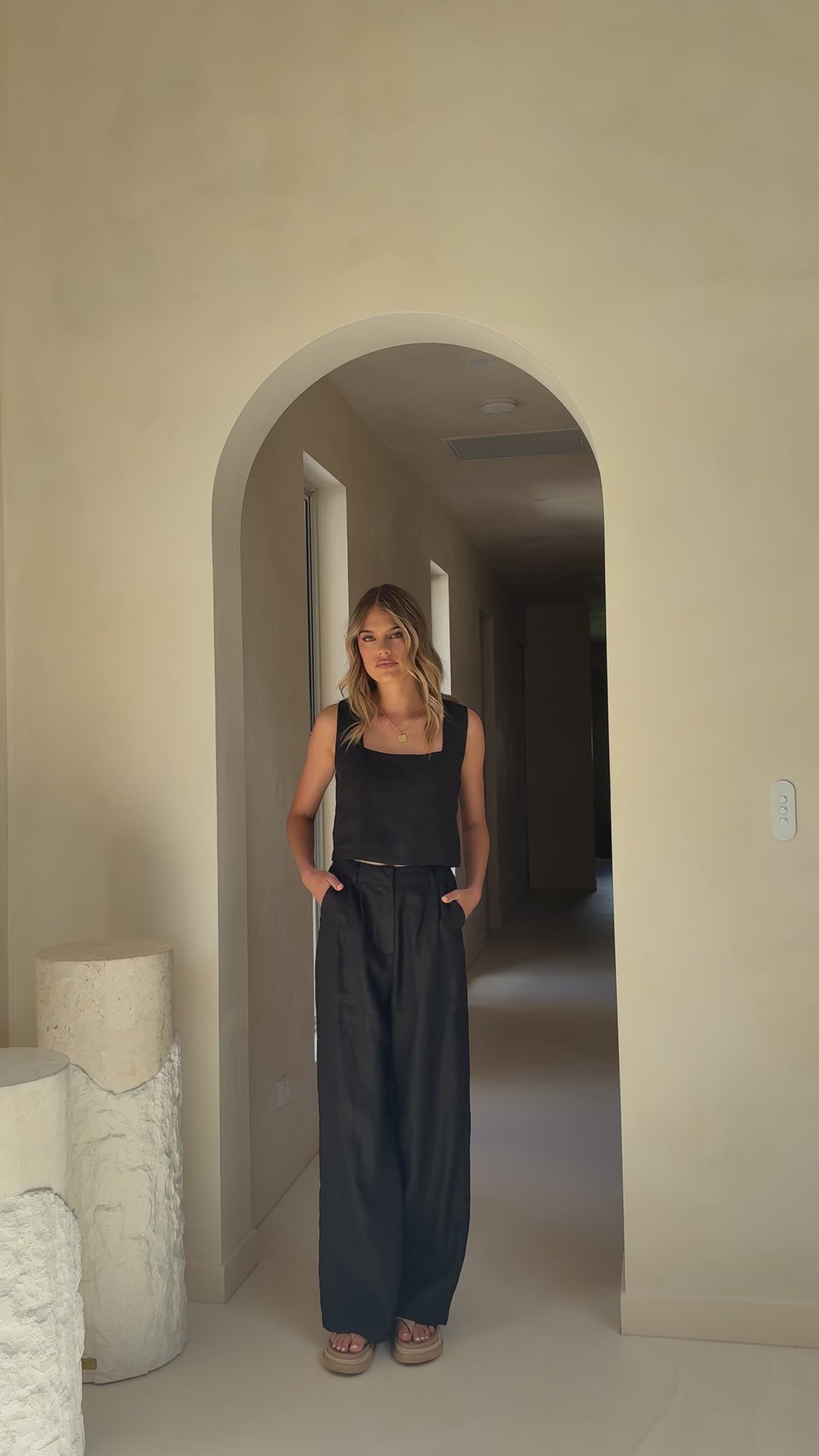 Tillie Crop Top - Black - Billy J