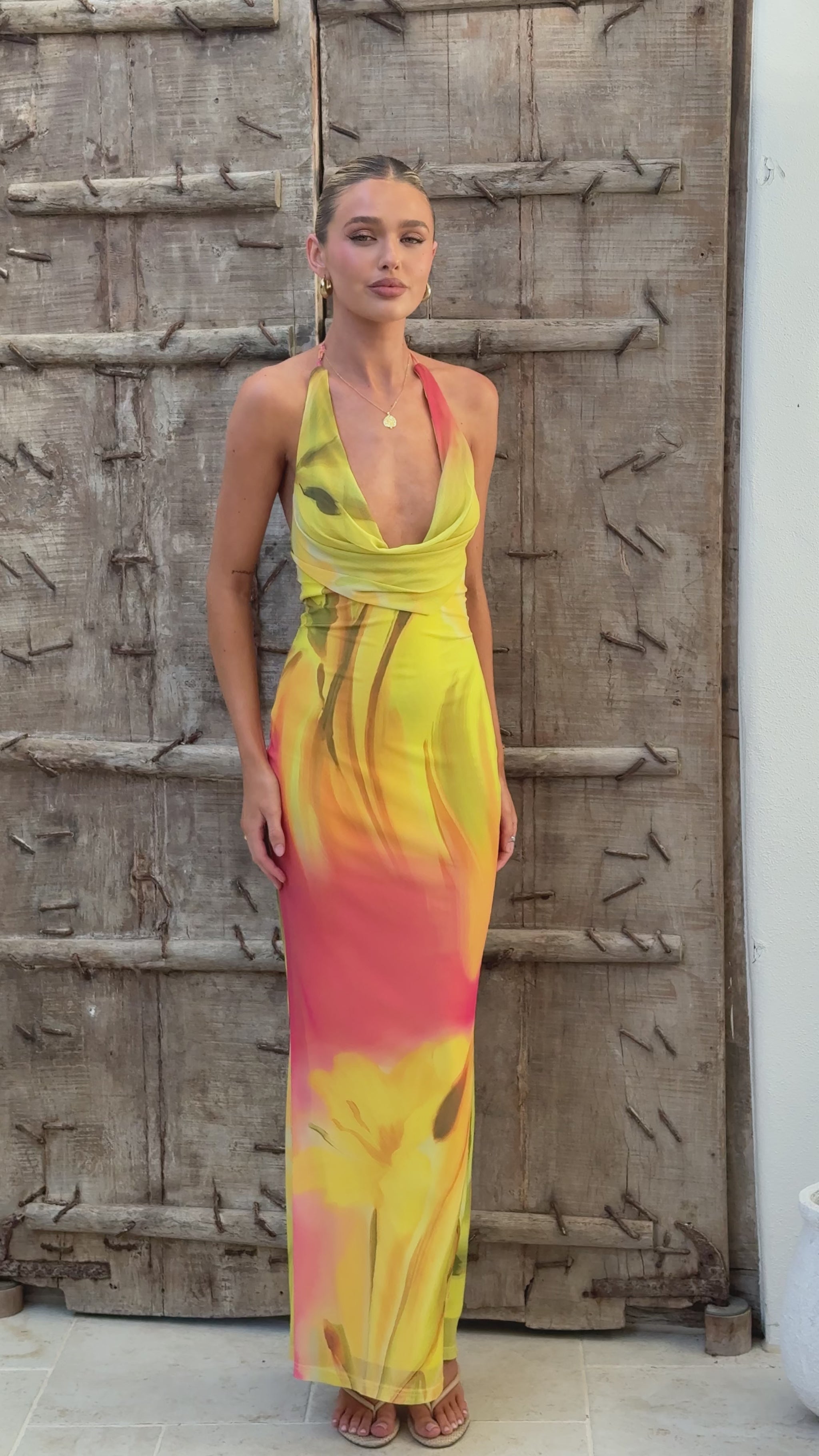Vera Maxi Dress - Sunset Floral - Billy J