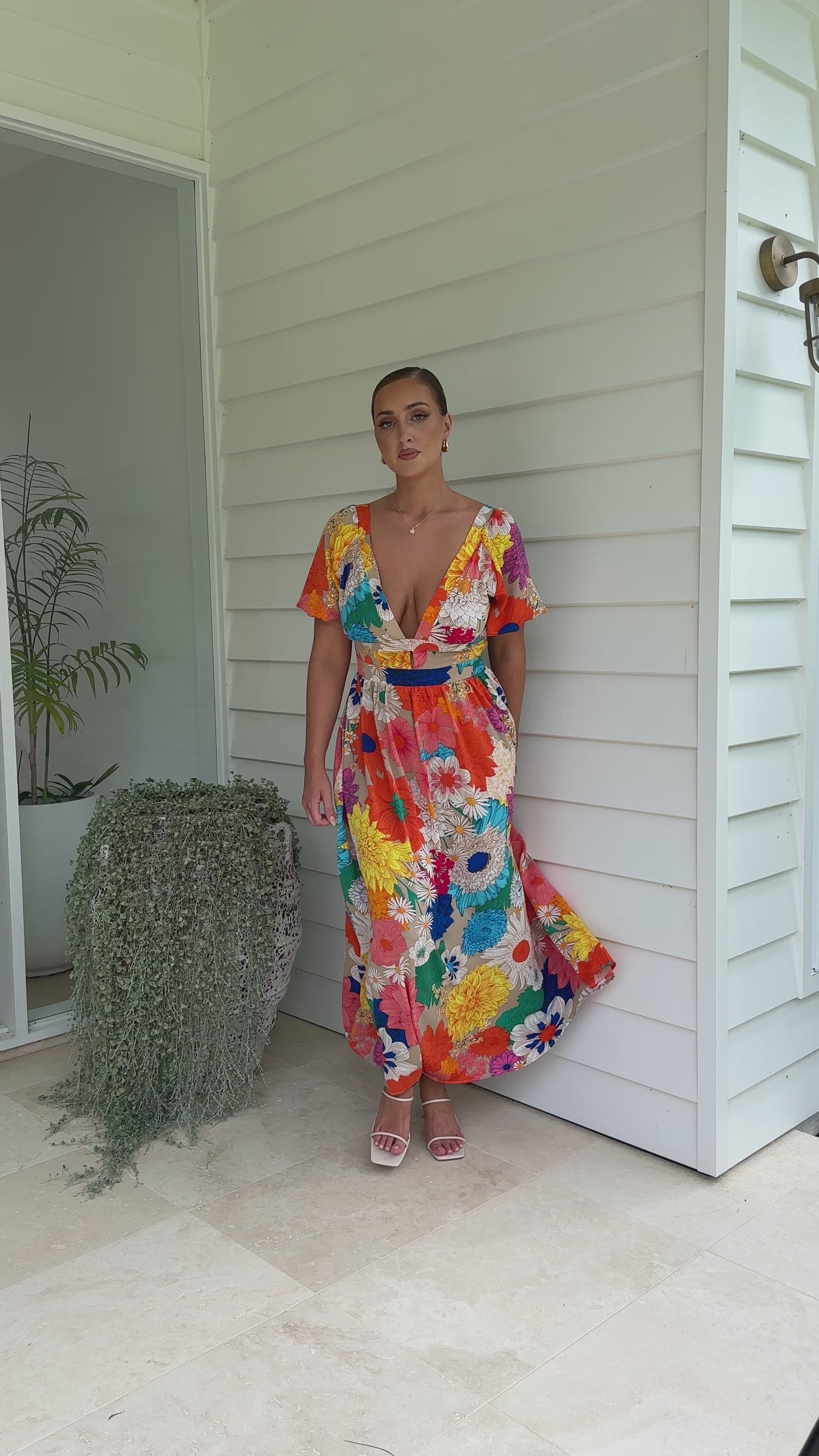 Baker Maxi Dress - Multi Floral - Billy J