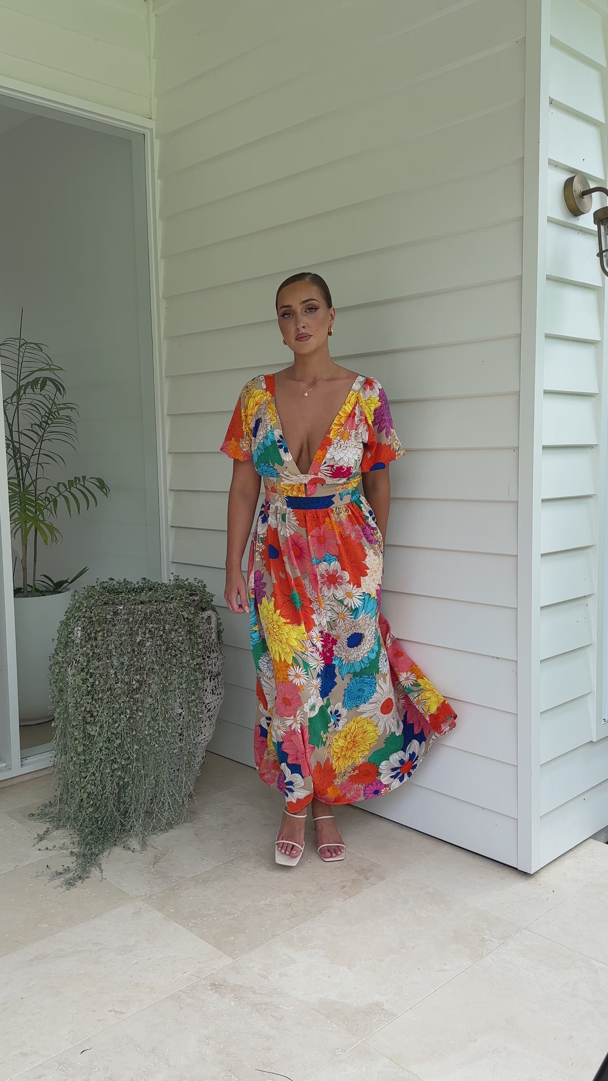 Baker Maxi Dress - Multi Floral - Billy J