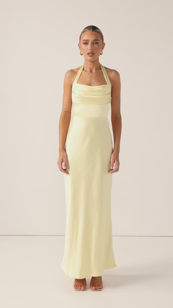 Alexa Maxi Dress - Yellow - Billy J